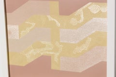 "Por Ahí Voy II, Knife Drawing", Hand Scored Giclée Print on Metallic Paper