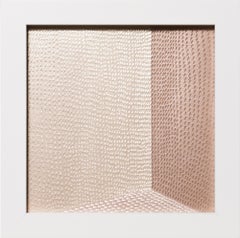 "Refugio o Trampa III, Knife Drawing", hand scored giclée print, metallic paper