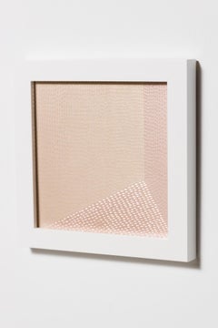 "Refugio o Trampa IV, Knife Drawing", hand scored giclée print, metallic paper