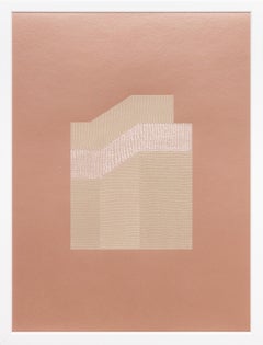 Used "Orientarse o Perderse I, Knife Drawing", hand scored giclée, metallic paper