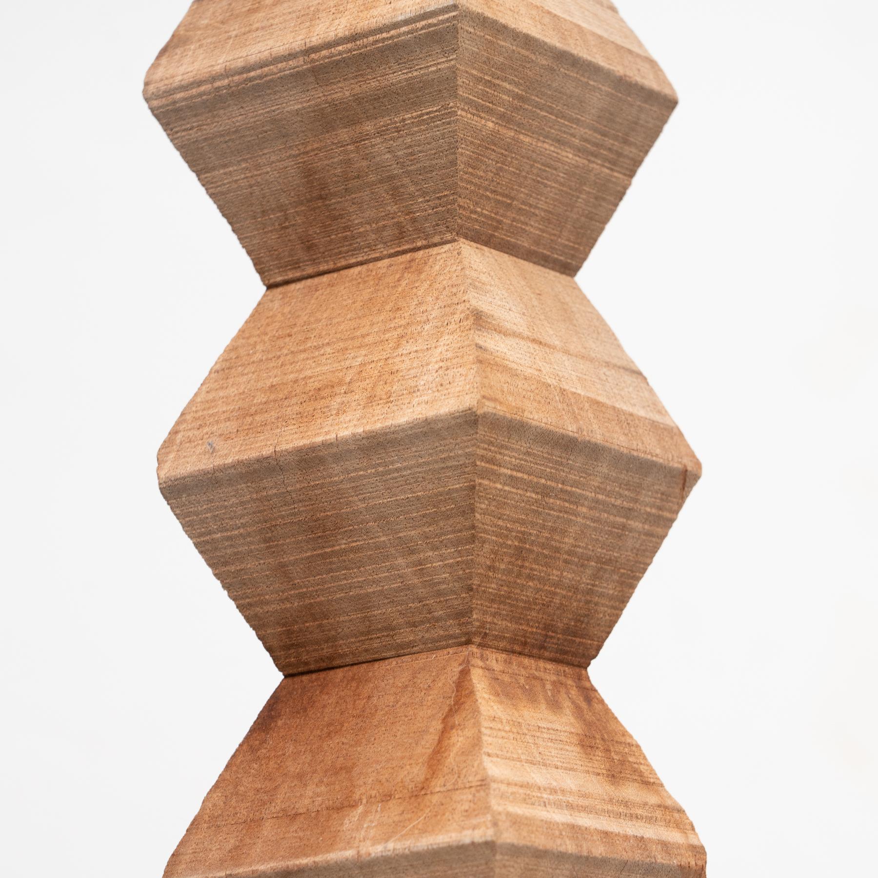 Wood Luci Contemporary Artwork Column, 2018 For Sale
