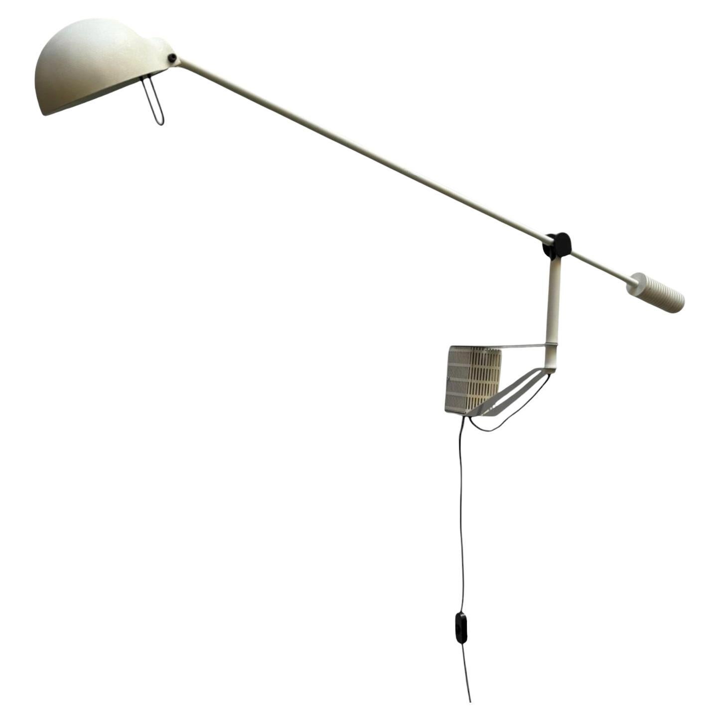 Luci Milano Lampada da Parete Bianca Stie Memphis, Italia Años 80