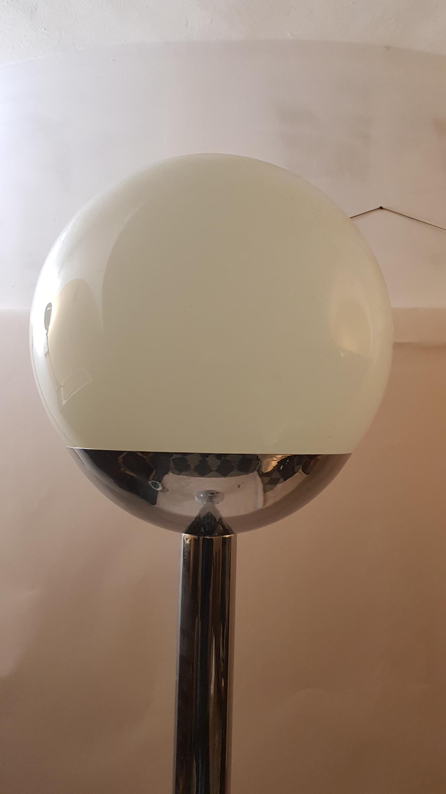 Italian Luci Modern Big Glass Lamp, 1970s