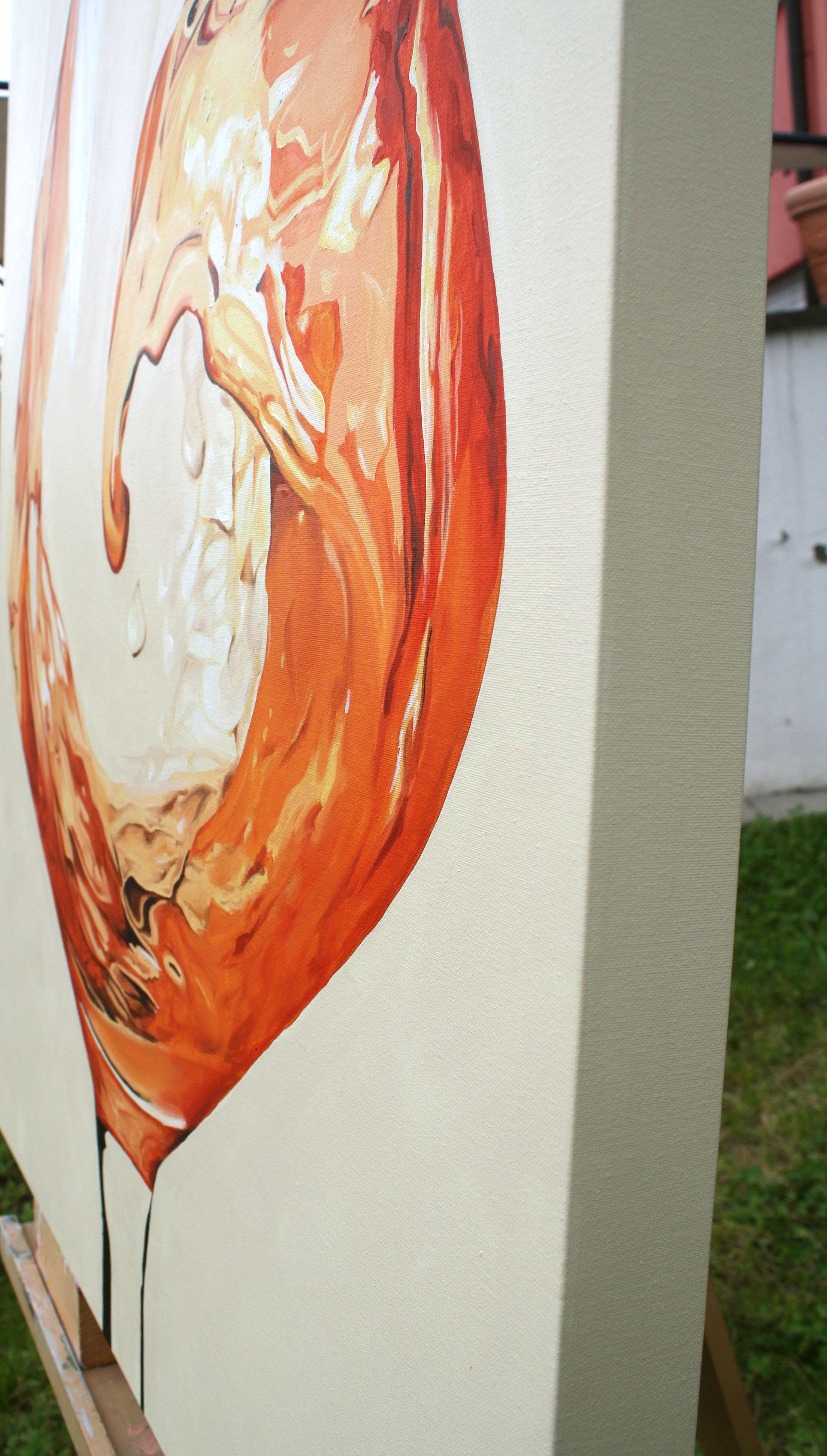 DETAILS: Öl auf Leinwand, Größe 28X40X1.5 inches - 70X100X4 cm - Die Seiten sind passend zum Gemälde bemalt  UNTERSTÜTZUNG: Galerie-Leinwand, seitlich umwickelt und auf der Rückseite geheftet  UNTERSCHRIFT: an der Seite des Bildes  EINZIGARTIGES