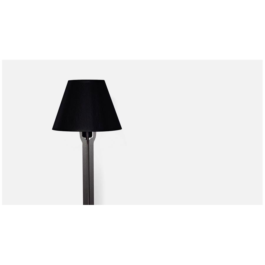 Lucia, Black Ostrich Wall Console with Lamp, Made in France In New Condition For Sale In Beverly Hills, CA
