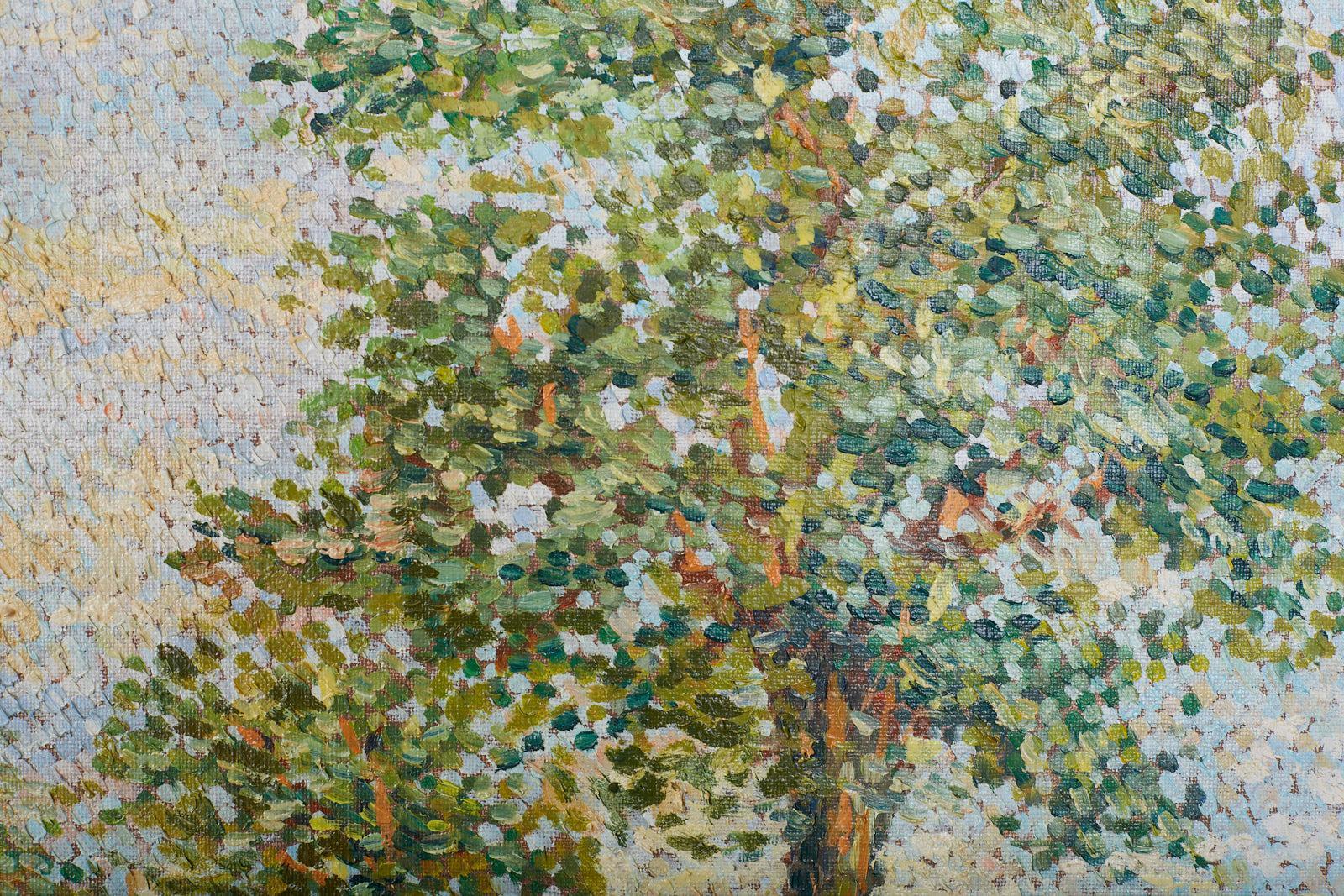 Lucia Fortuny Oil on Canvas Champ de Blé, 1970 2