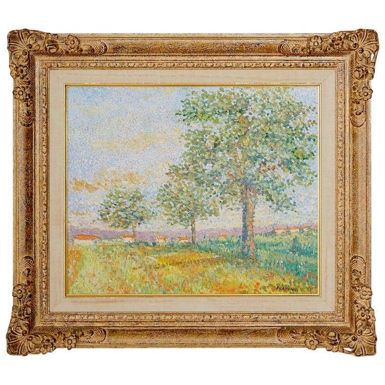 Lucia Fortuny Landscape Painting - Champ de Blé Oil Painting