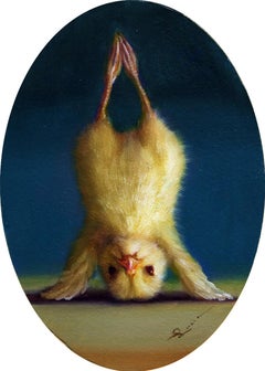 "Yoga Chick 6" Oil Painting