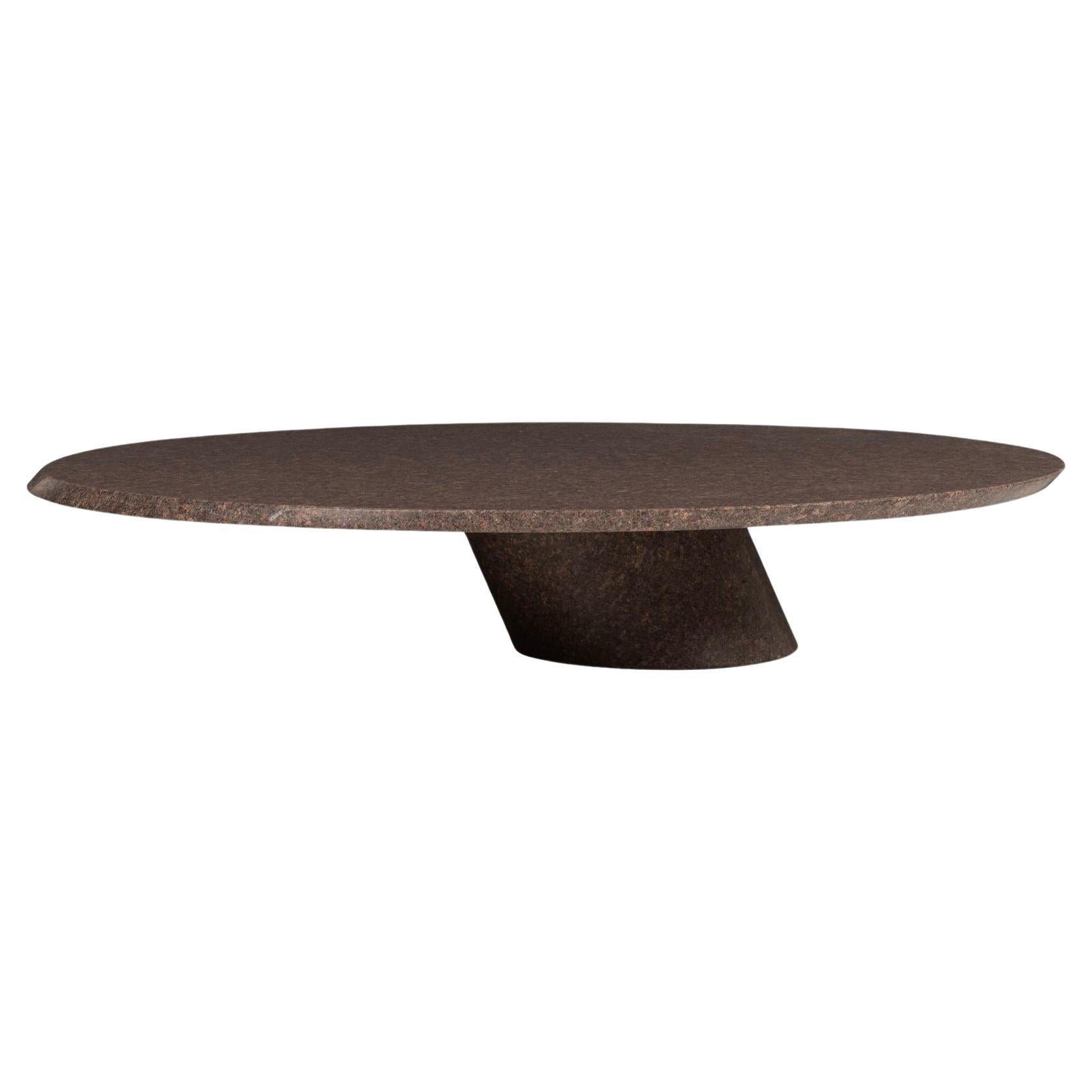 Lucia Mercer for Knoll Custom Sierra Brown Granite Cocktail Table