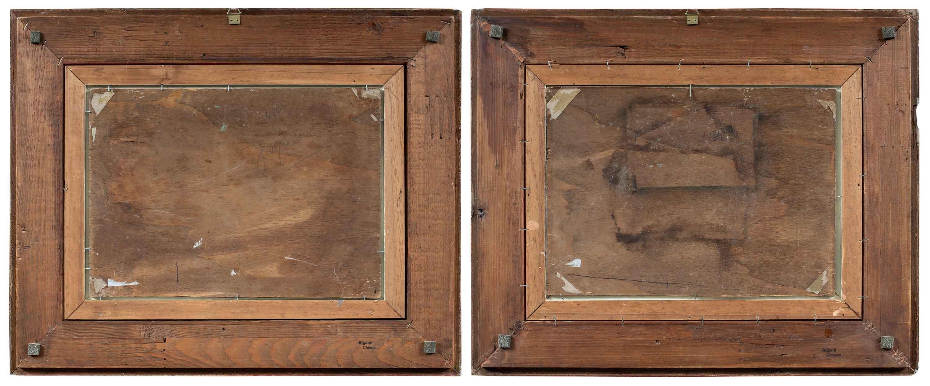 Lucia Ponga (Venecia) - Pareja de cuadros de paisajes del siglo XIX - Vista de Venecia en venta 17