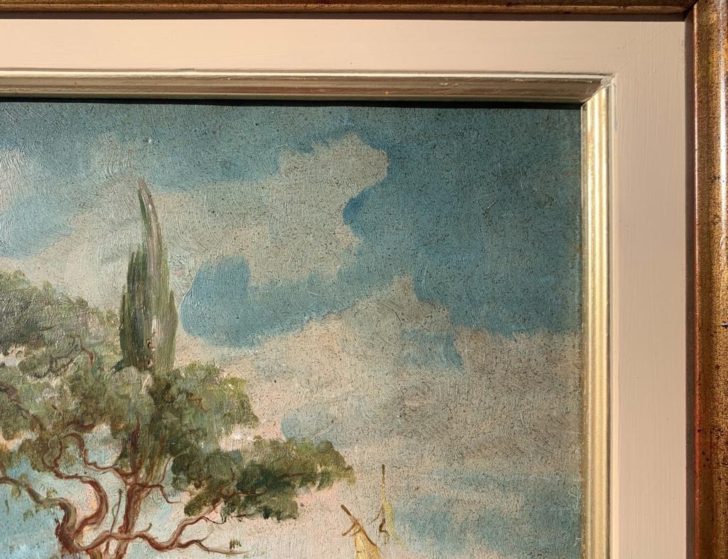 Lucia Ponga (Venetian painter) - 19th century landscape painting - Venice Signed For Sale 3