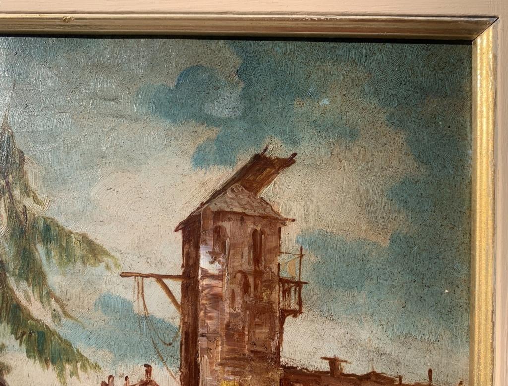 Lucia Ponga (Venetian painter) - 19th century landscape painting - Venice Signed For Sale 4