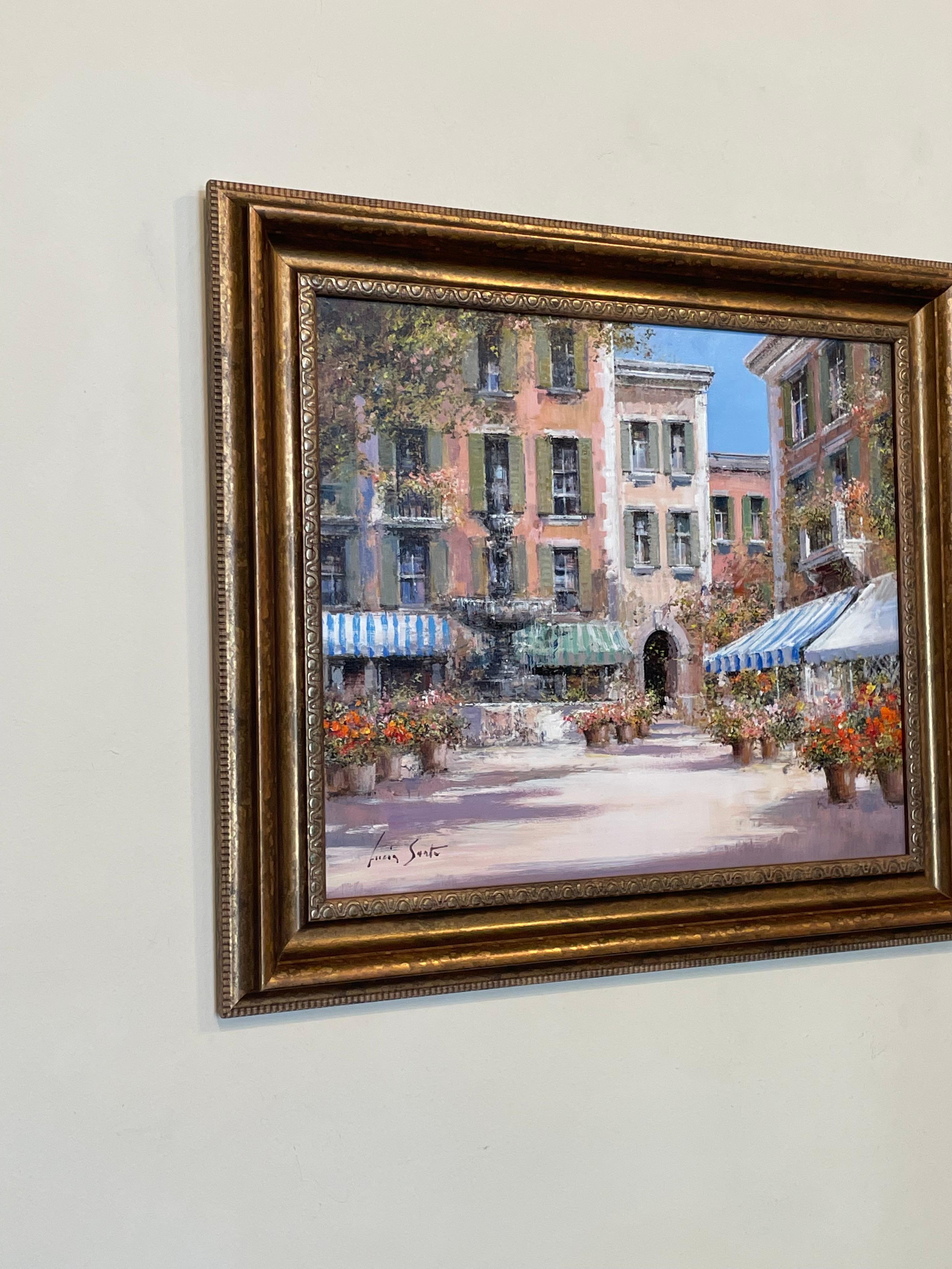 La Piazzetta - Painting Romantico di Lucia Sarto
