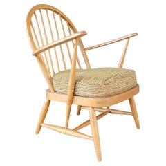 Lucian Ercolani for Ercol, Beech Wood Hoop Back Lounge Chair. 1960's