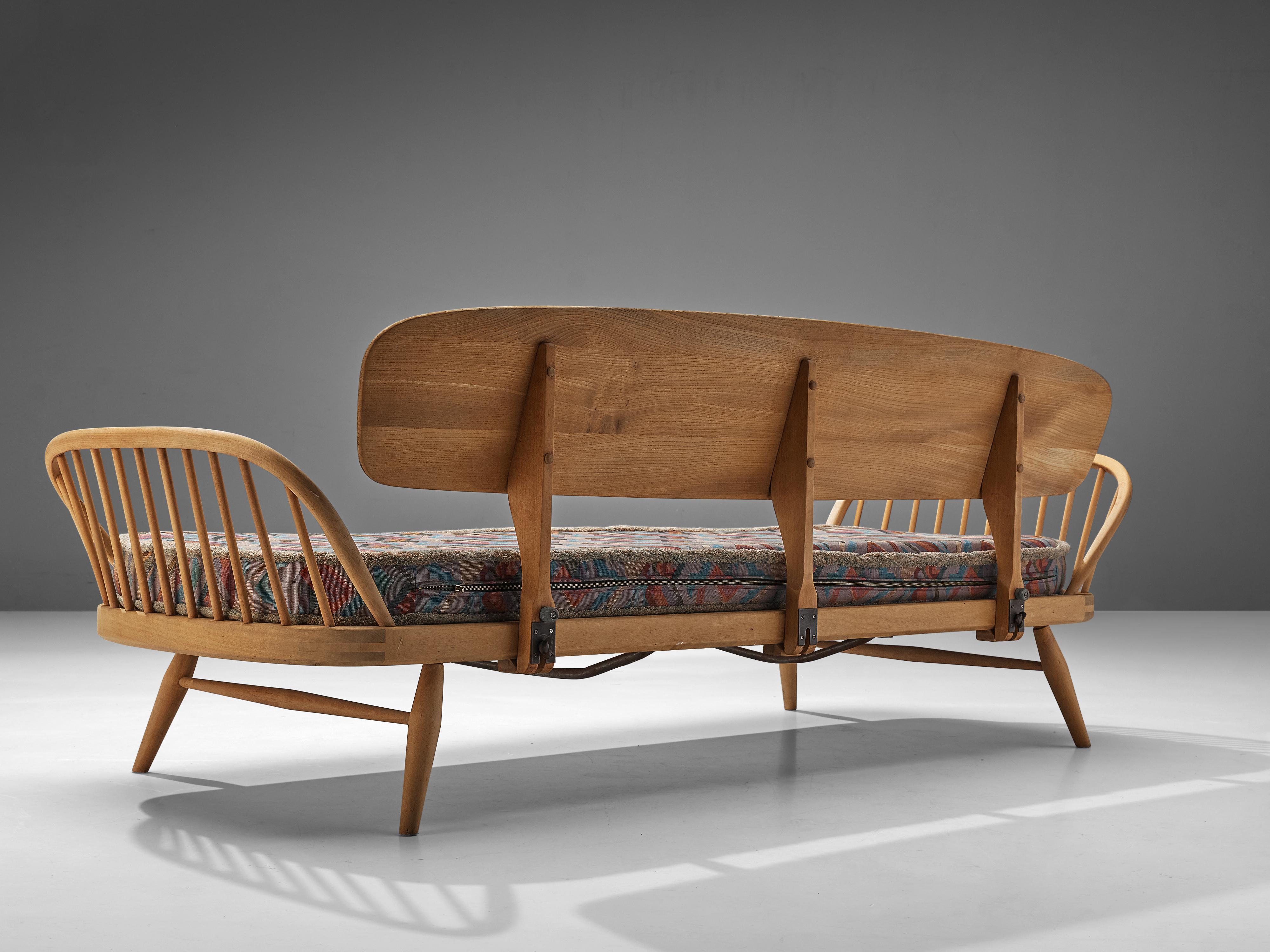 Mid-Century Modern Lucian Ercolani for Ercol Original Adjustable Sofa Daybed Model ‘355’