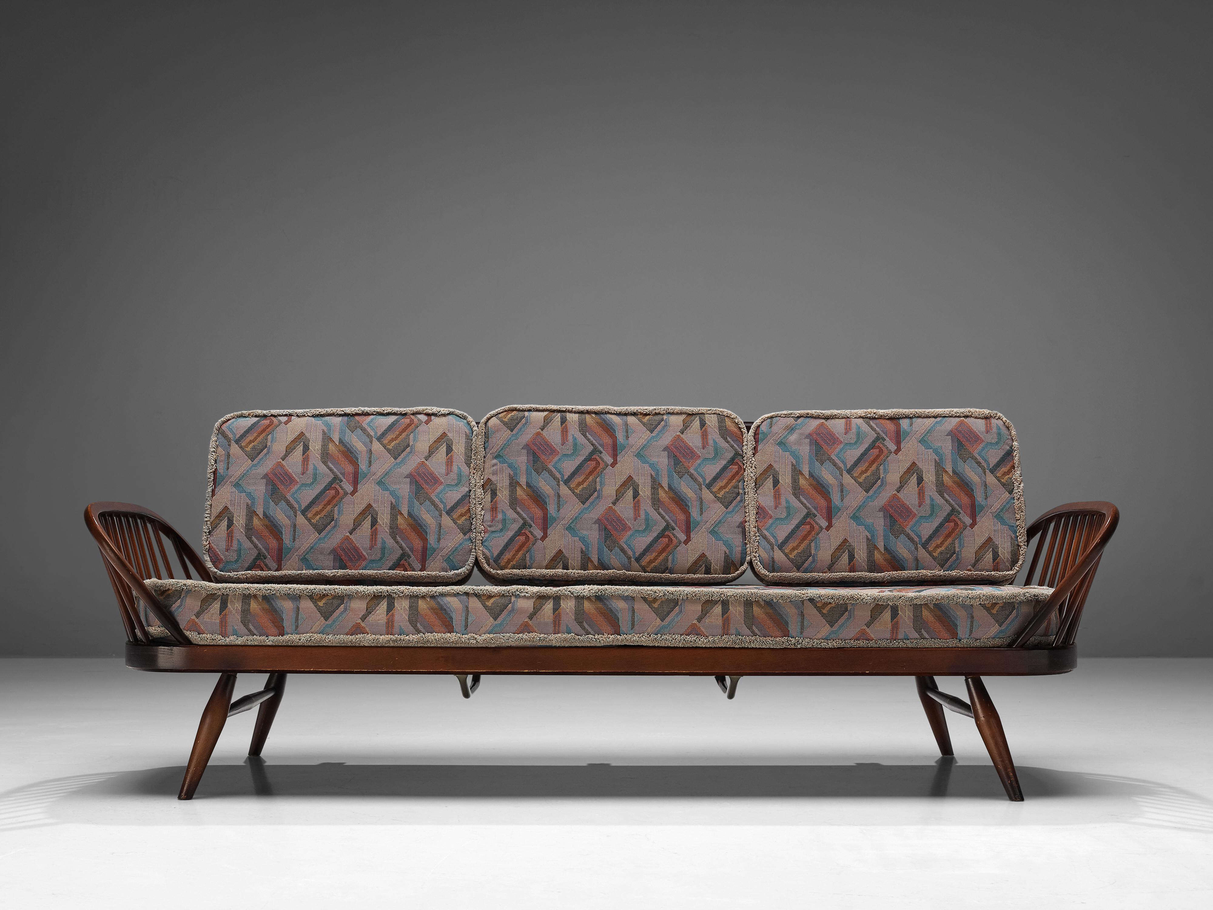 Fabric Lucian Ercolani for Ercol Original Sofa Daybed Model ‘355’
