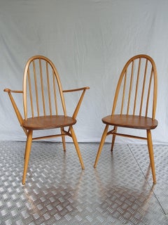 Lucian Ercolani, Pair of Armchair and Windsor Chair, Circa 1960
