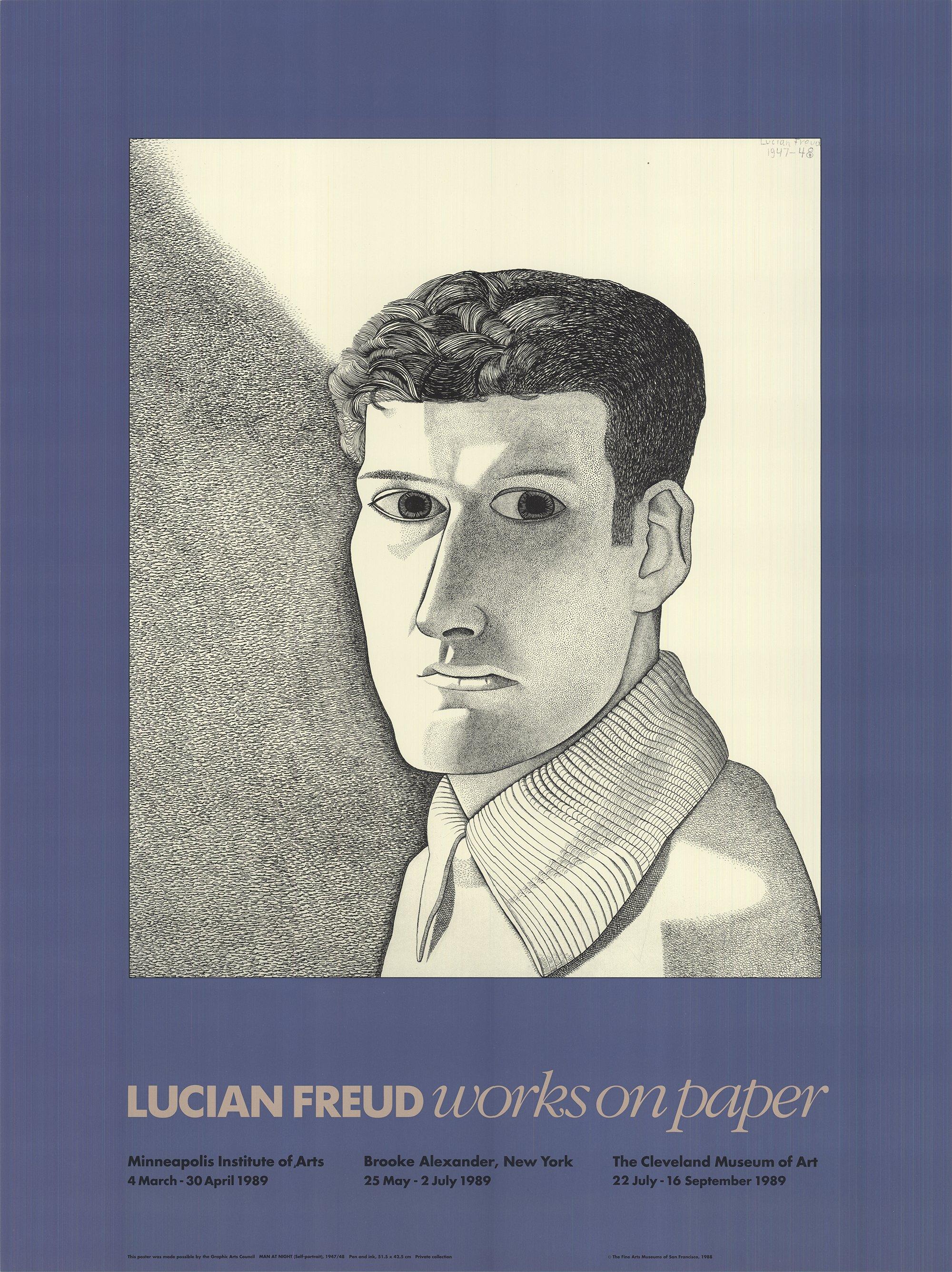 1989 After Lucian Freud 'Man at Night"