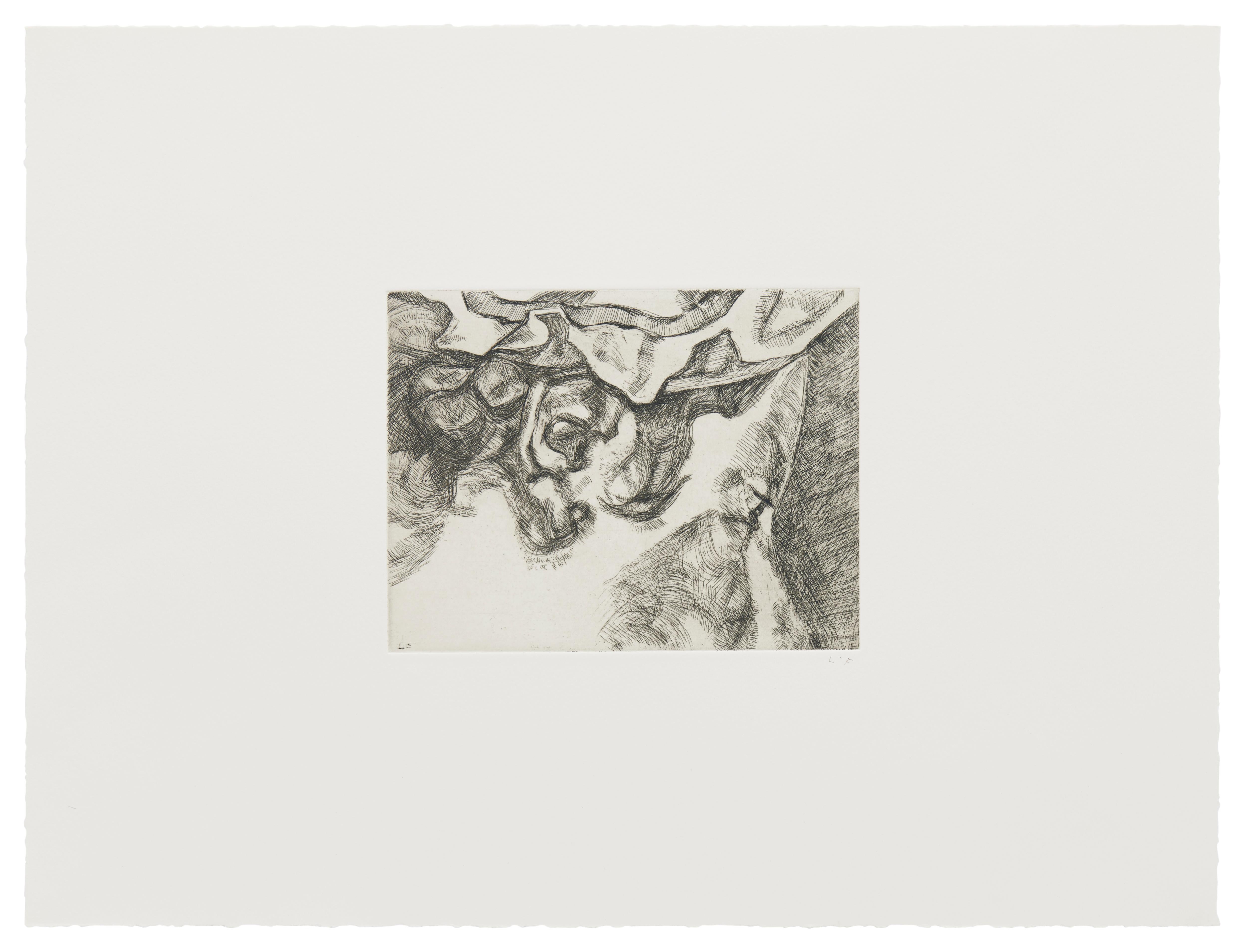 Lucian Freud Figurative Print - After Chardin (Small Plate)