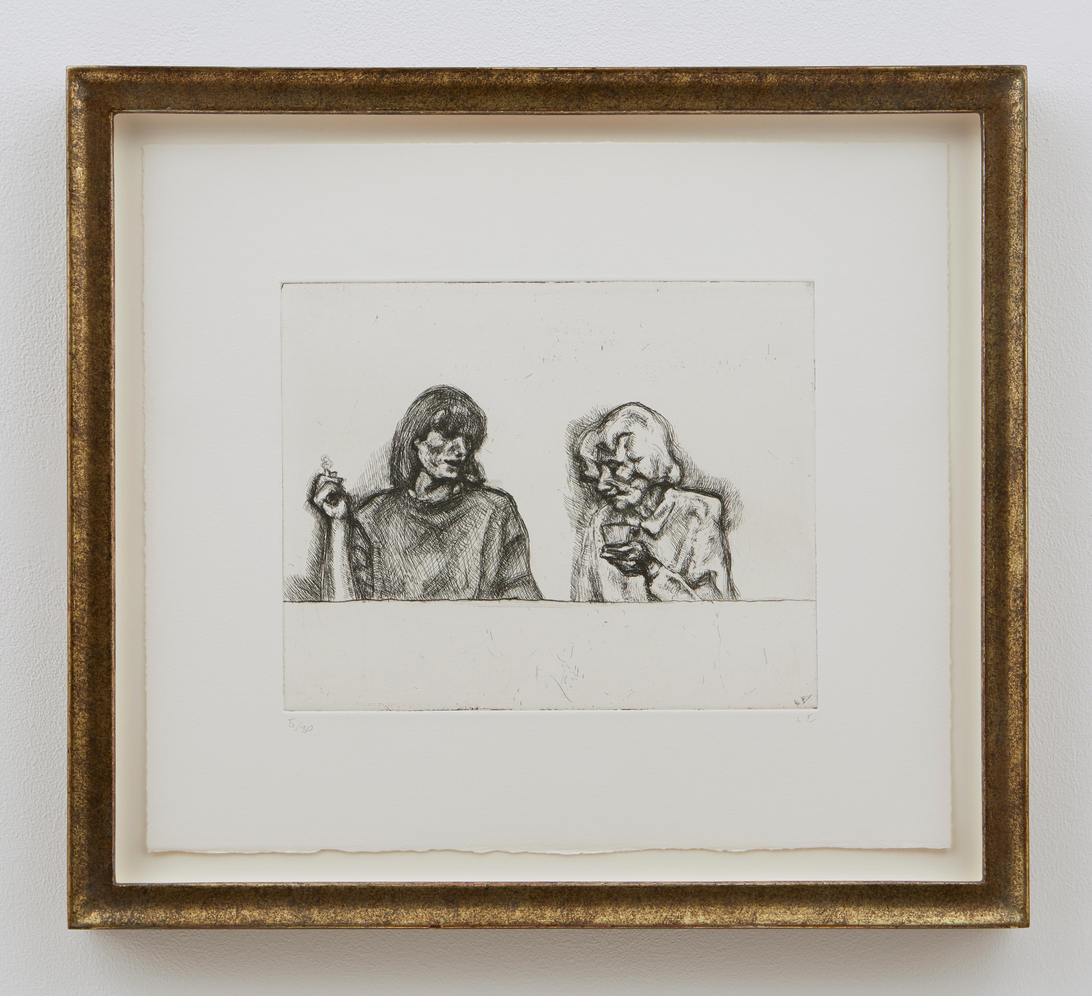 Conversation - Print by Lucian Freud
