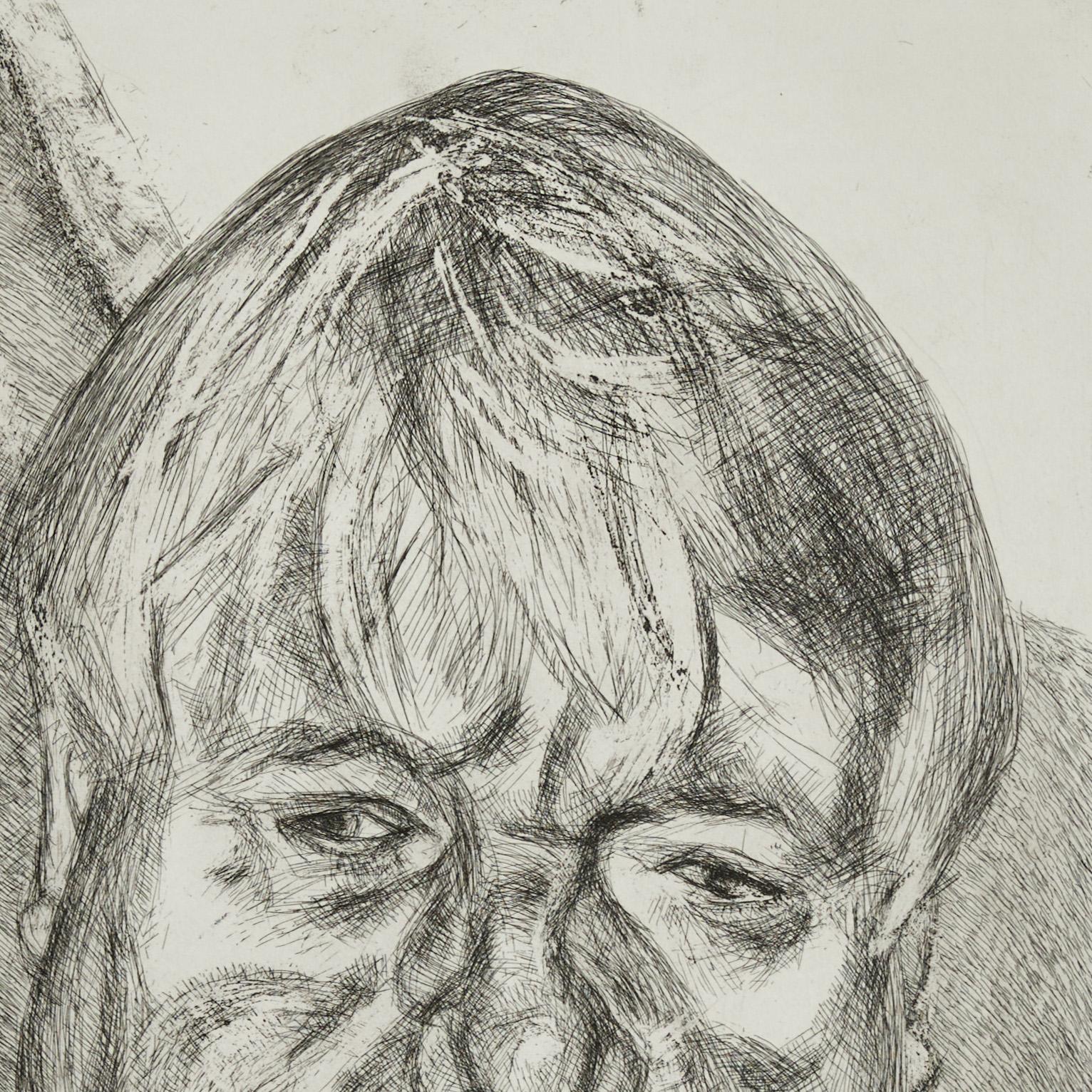 Lucian Freud (1922-2011) was a seminal figure in 20th-century British art, celebrated for his raw and psychologically charged exploration of the human form. 

With his distinctive figurative intensity, Freud captured friends, family, and lovers in a