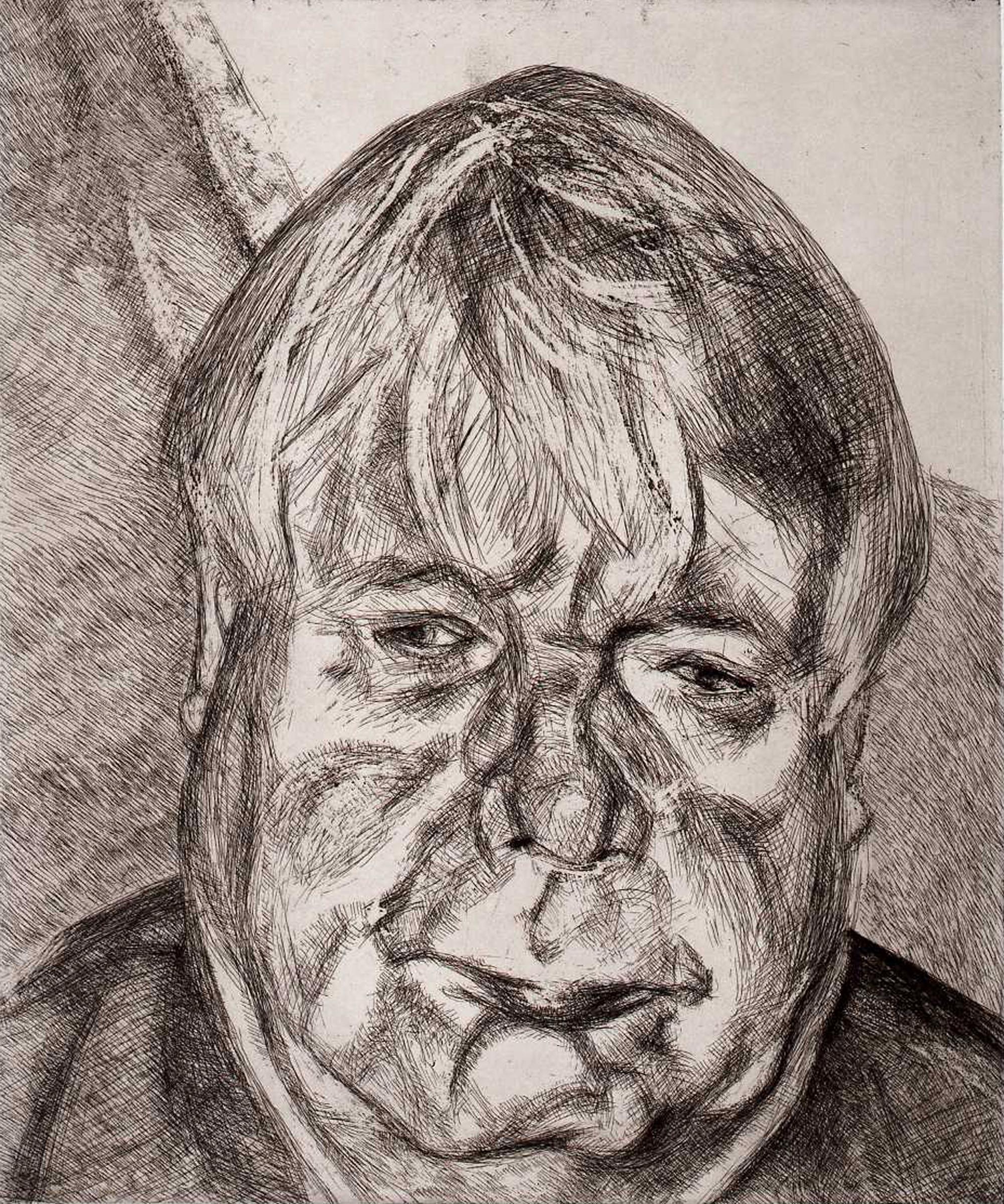 Donegal Man - Print by Lucian Freud