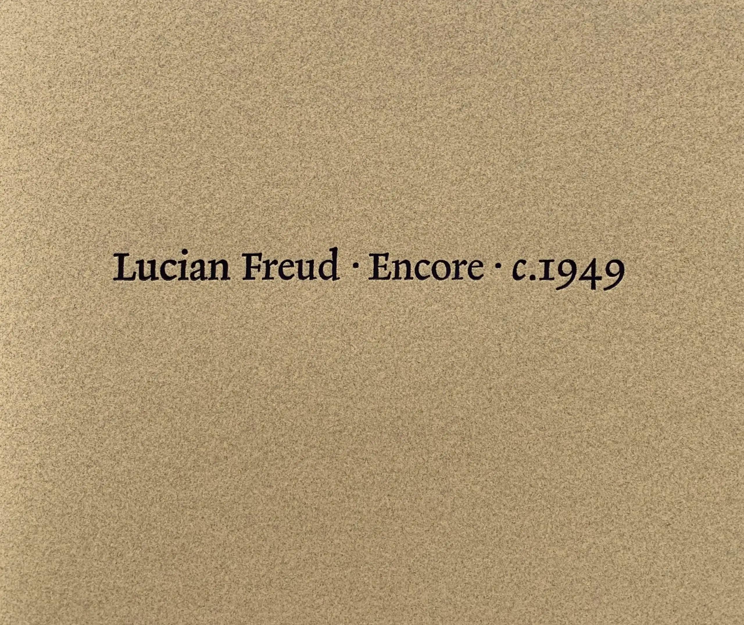 Encore. c. 1949 By Lucian Freud For Sale 3