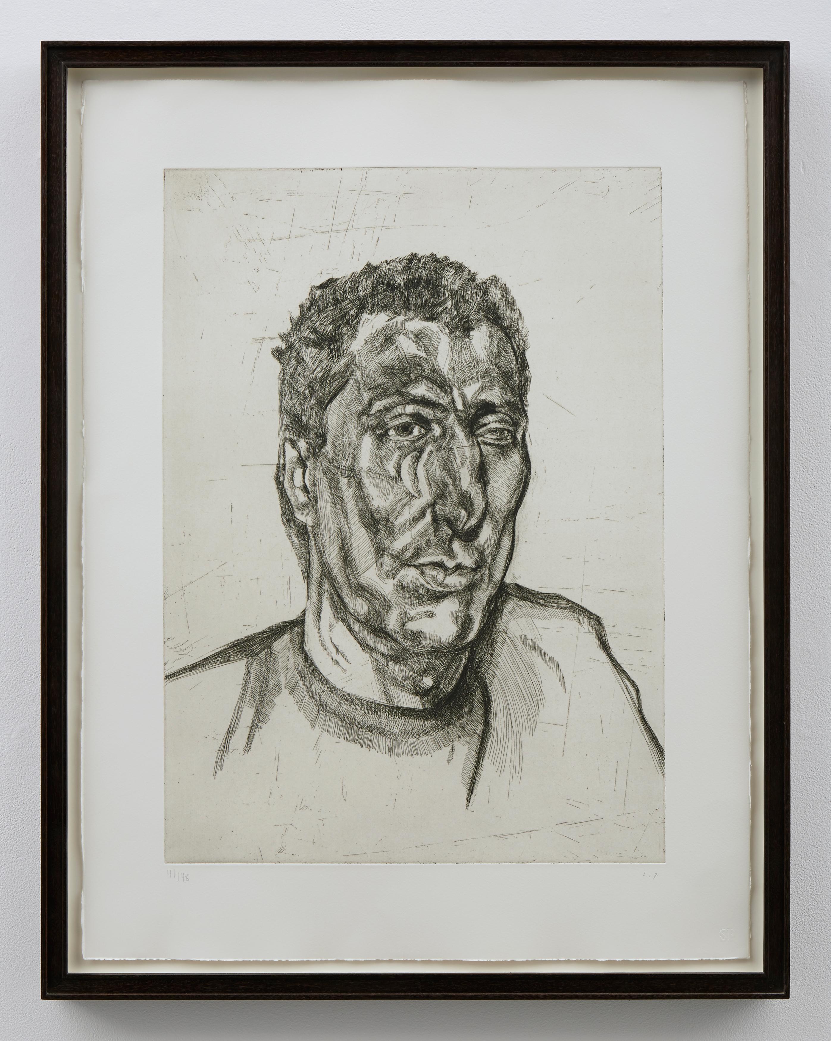 lucian freud drypoint