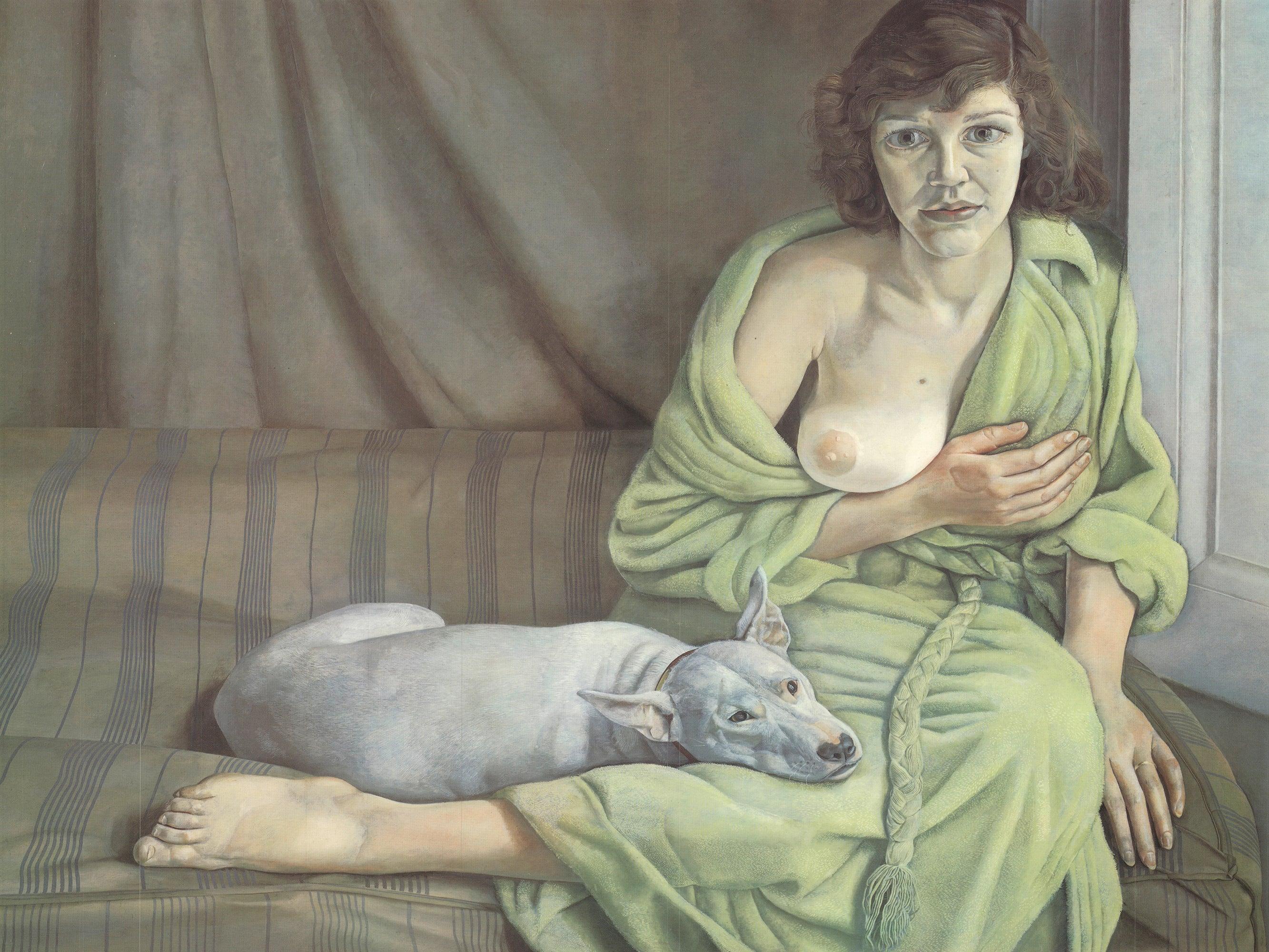 Lucian Freud 'Girl with a White Dog' 1994 For Sale 1