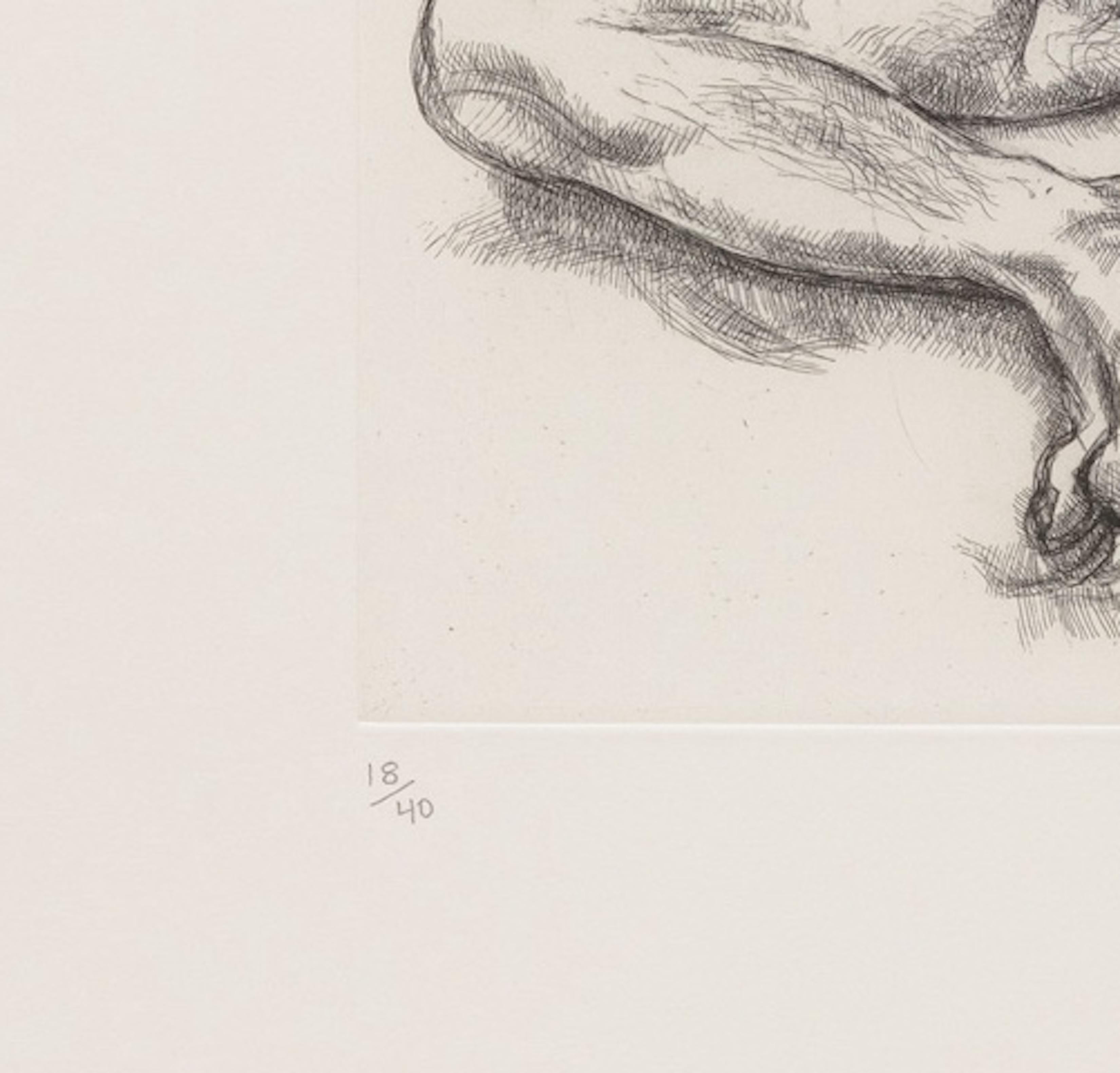 Naked Man on a Bed - Print by Lucian Freud