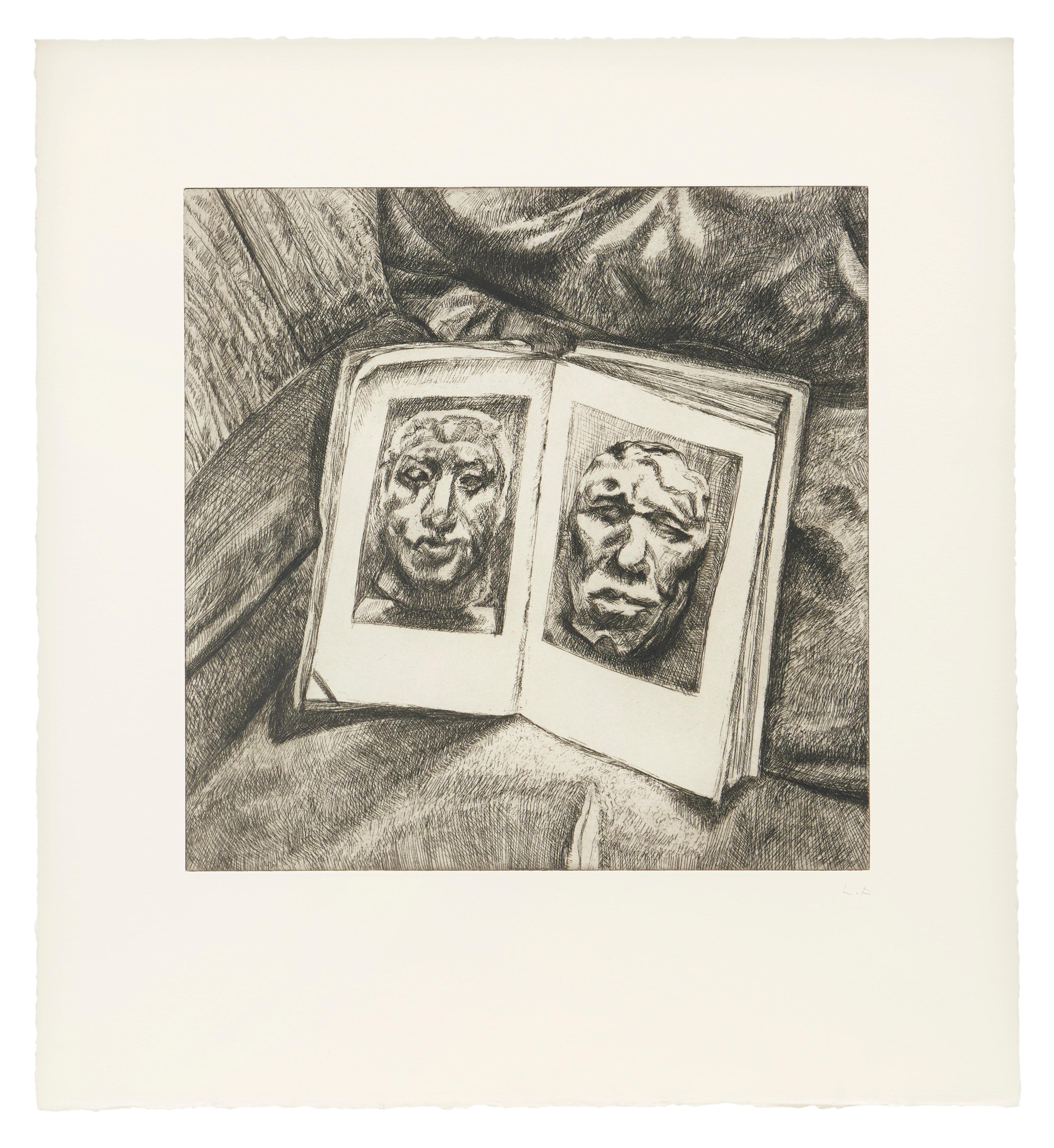 Lucian Freud Figurative Print - The Egyptian Book