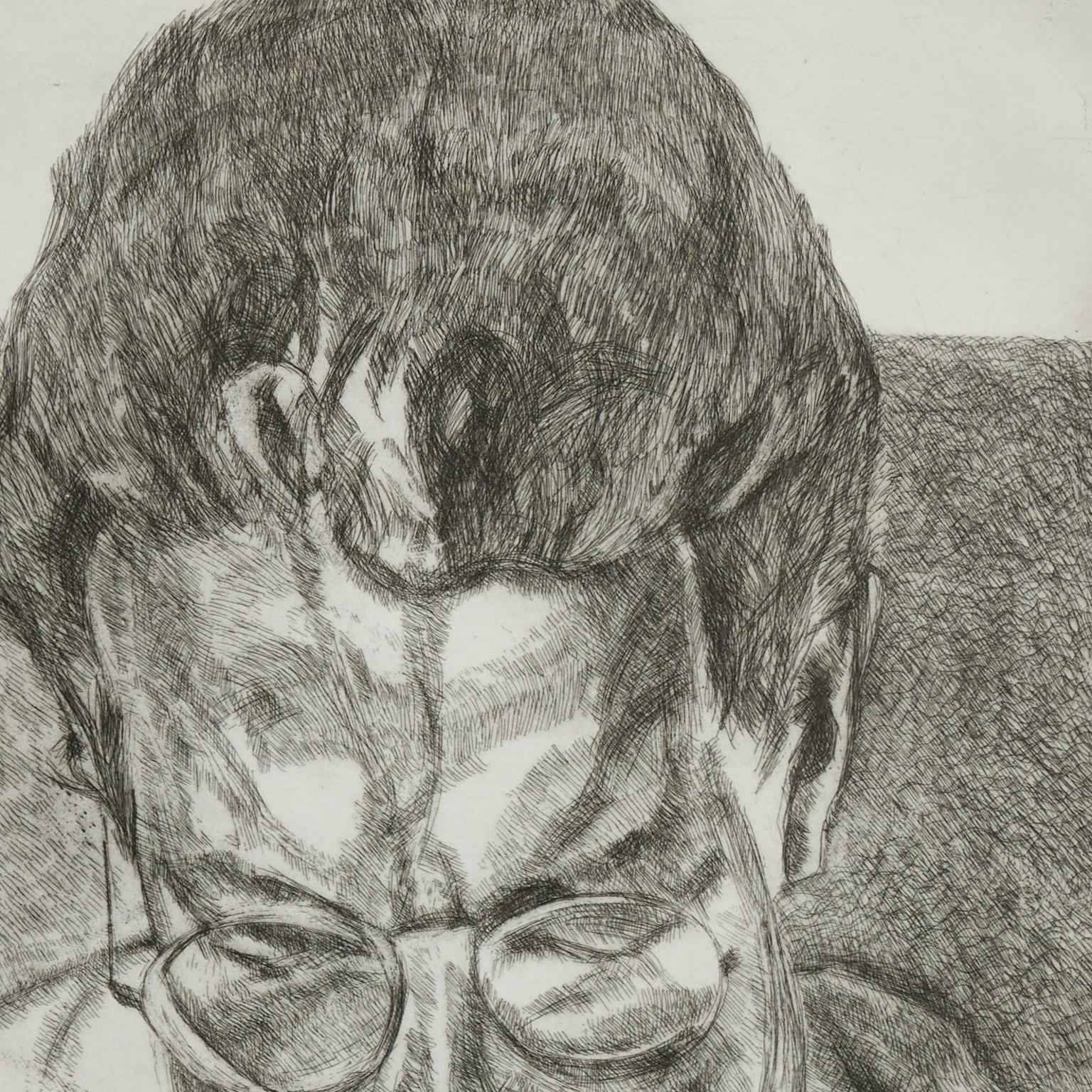 Lucian Freud (1922-2011) war eine bahnbrechende Figur in der britischen Kunst des 20. Jahrhunderts und wurde für seine rohe und psychologisch aufgeladene Erforschung der menschlichen Form gefeiert. 

Mit seiner unverwechselbaren figurativen