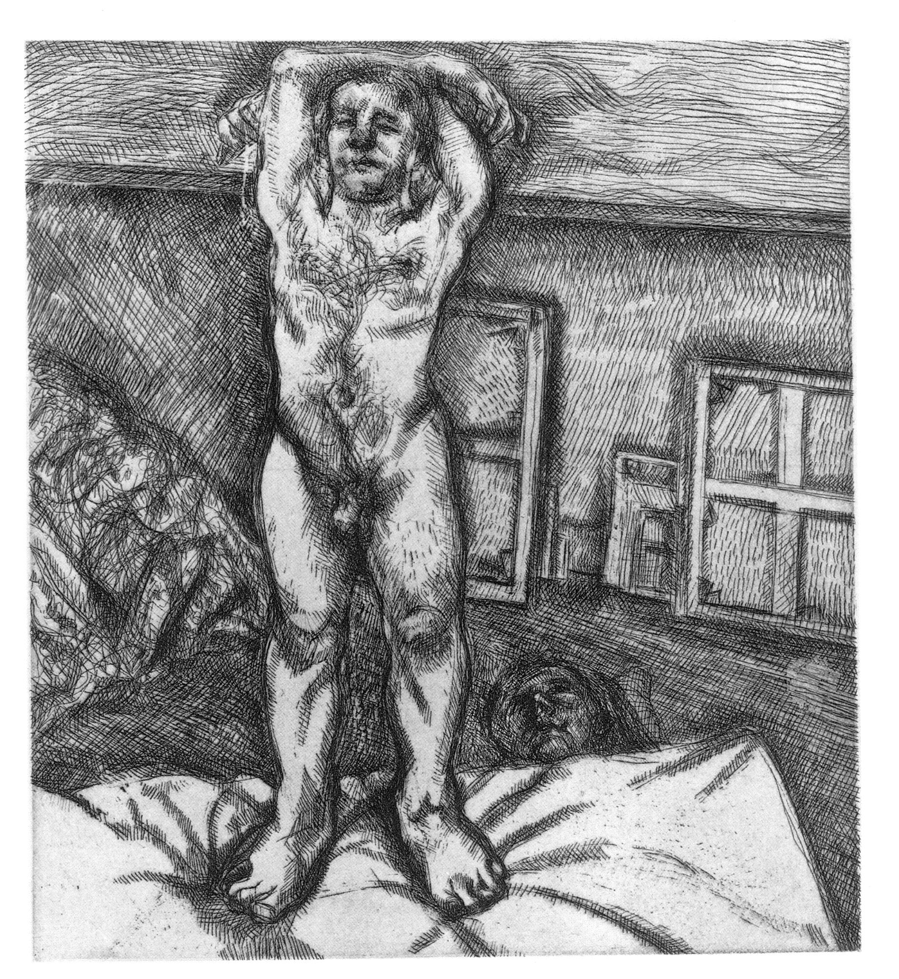 Etching on white Somerset satin paper

Plate: 9 x 8 inches; 23 x 20 cm 
Sheet: 16 x 14 1/4 inches; 41 x 36 cm 

Edition of 25

Initialed and numbered in graphite (recto)

Exhibition:
New York, The Museum of Modern Art, 