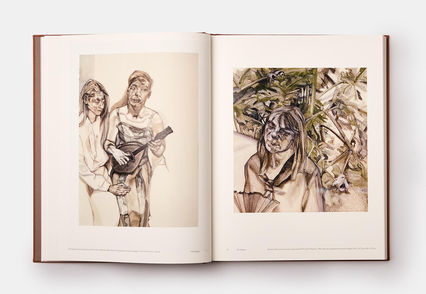 Monographie en deux volumes de Lucian Freud avec étui en vente 3