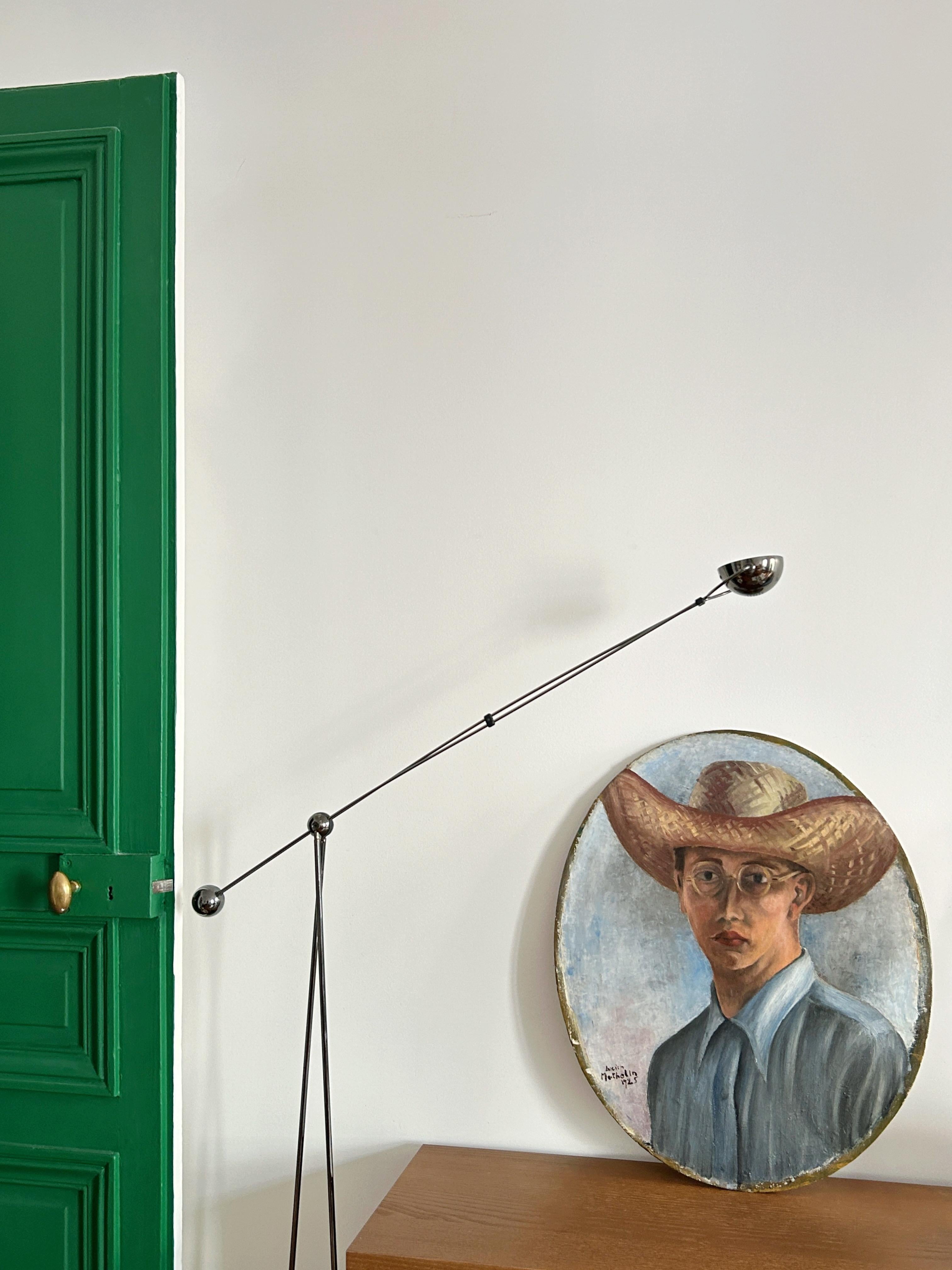 Lucien Mathelin (1905-1981), Self-portrait, 1925, oil on canvas mounted on panel For Sale 5