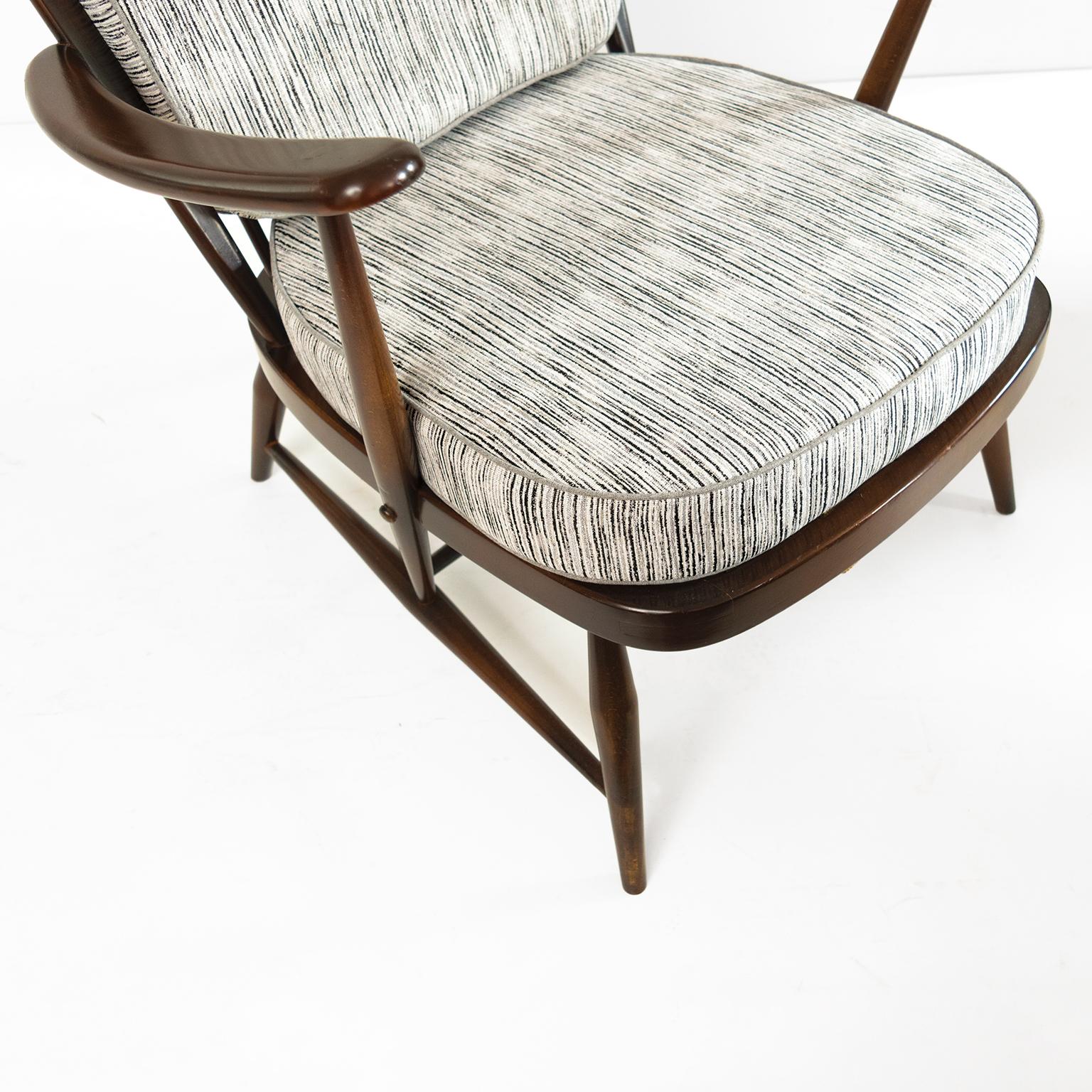 Mid-Century Modern Lucian Randolph Ercolani Designed “Windsor” Chairs for Ercol, England, 1950's
