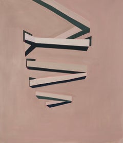 Luciana Levinton - Contemporary Minimalist Abstract Painting with Architectural Linear Forms Contemporary Minimalist Abstract Painting with Architectural Linear Forms
