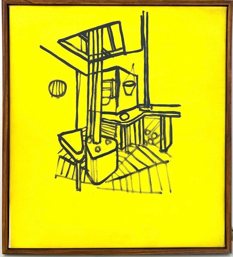 Abstract Painting di Luciana Levinton - Senza titolo (Refugio, estructura transportable, 1938)