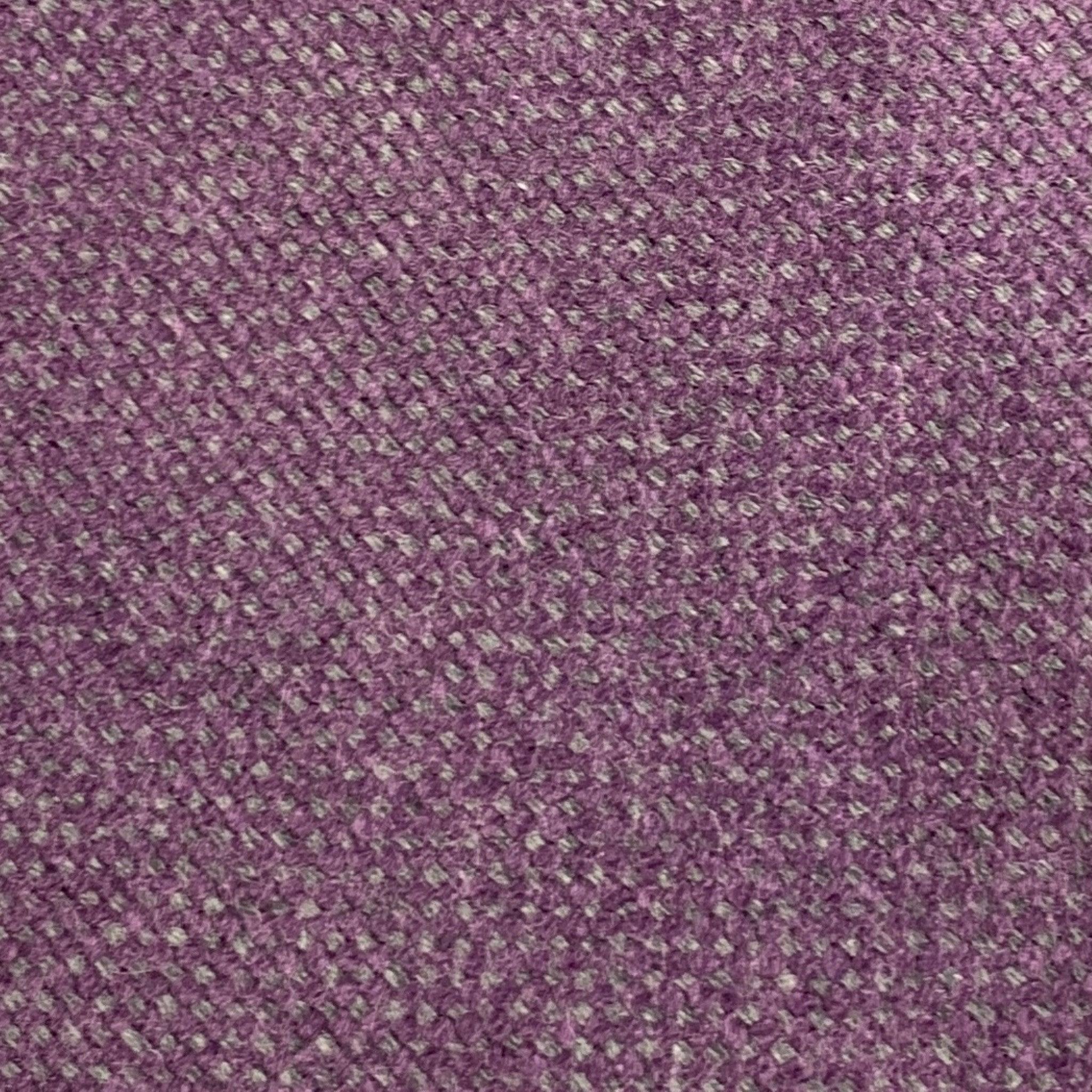 LUCIANO BARBERA Purple Grey Wool Tie In Good Condition For Sale In San Francisco, CA