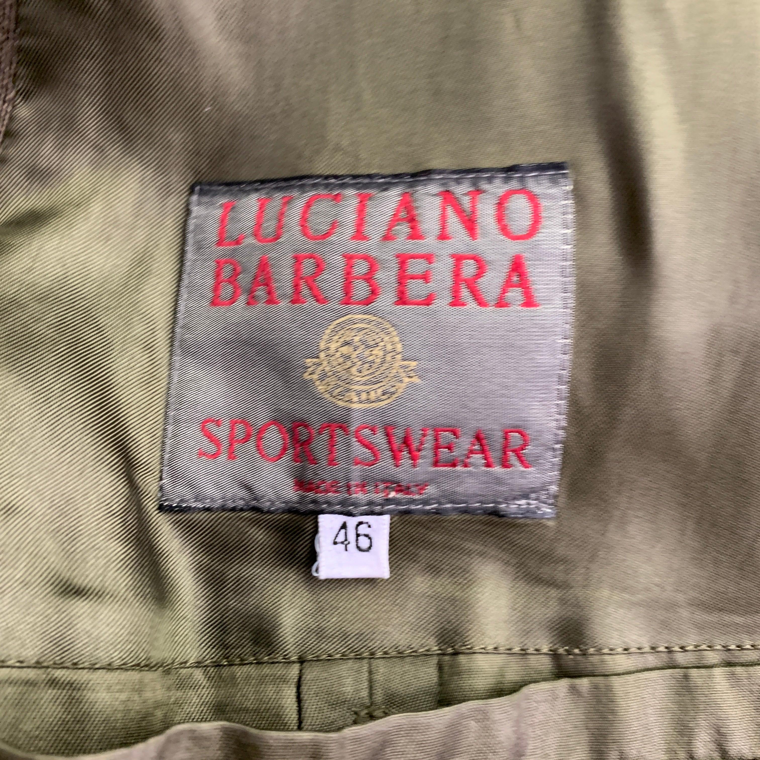 LUCIANO BARBERA Manteau en laine Heather Brown à boutons cachés Taille 36 Excellent état - En vente à San Francisco, CA