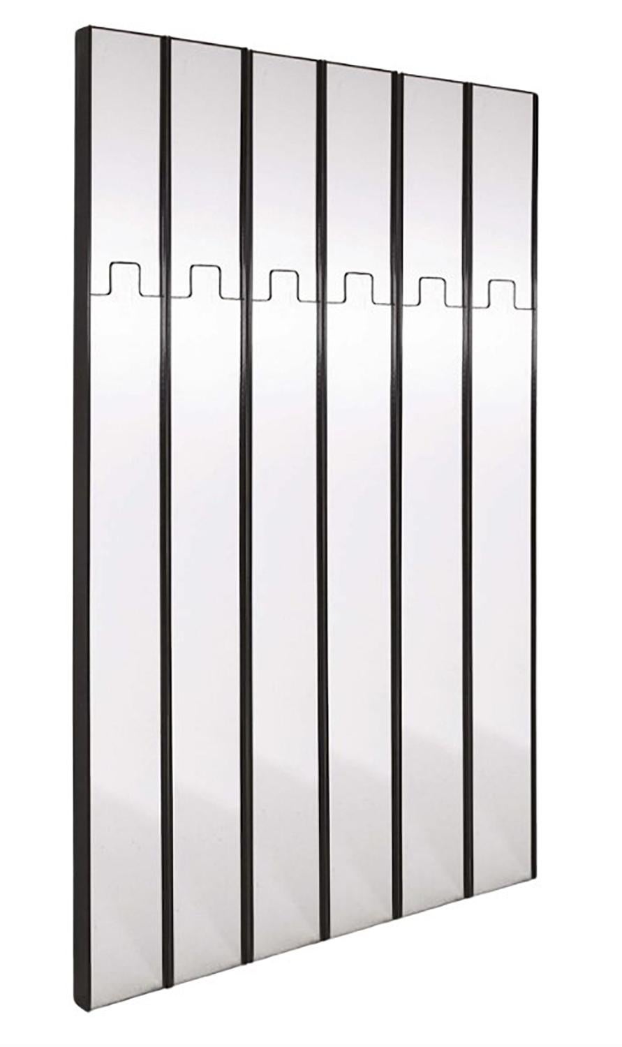 Late 20th Century Luciano Bertoncini for Elco Set of 6 Wall Mirrors and Coat-Rack, 