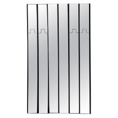 Luciano Bertoncini for Elco Set of 6 Wall Mirrors and Coat-Rack, "Gronda", 1970s