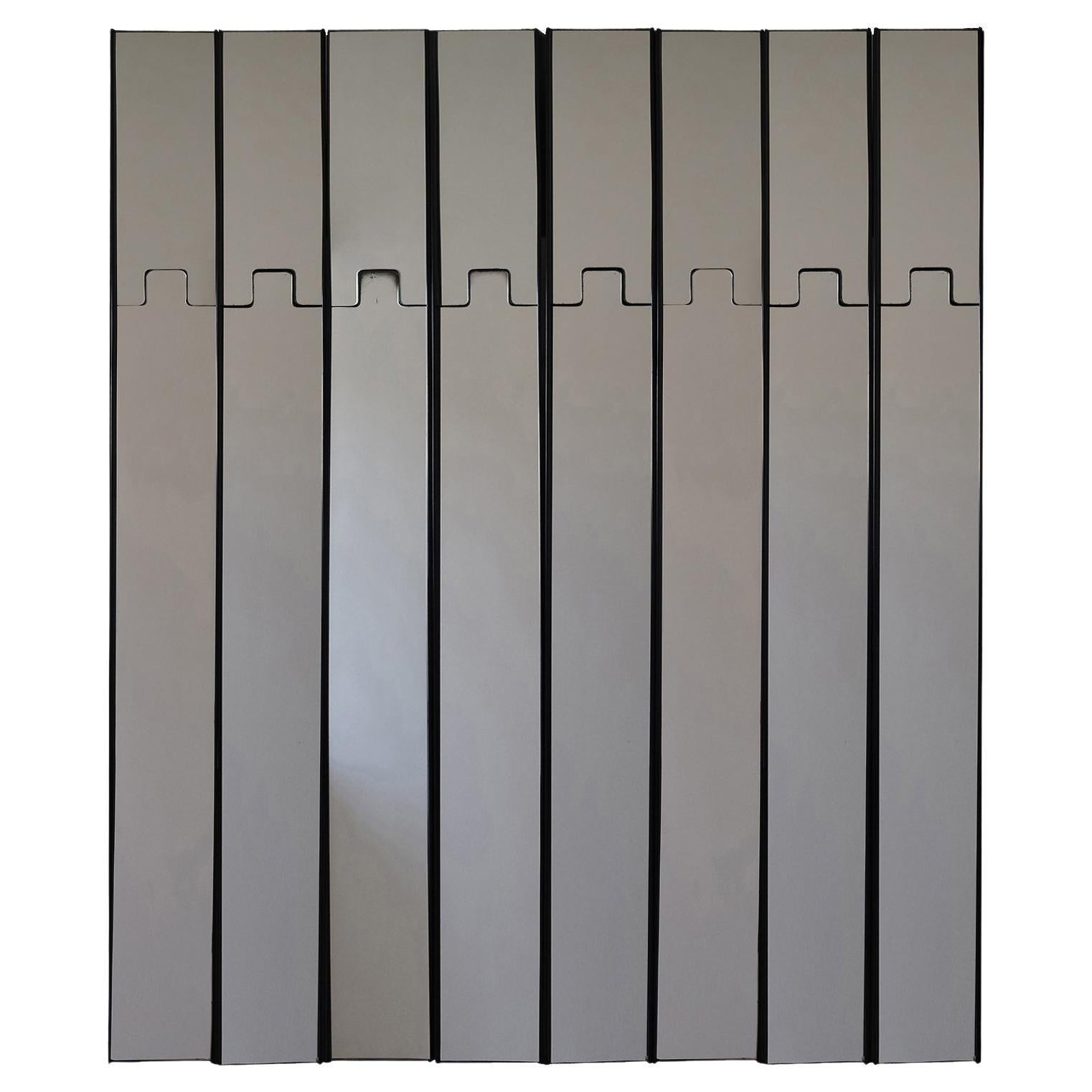 Luciano Bertoncini, Gronda, Eight Wall-Mirrors and Coat-Racks, Elco, 1970s For Sale