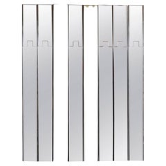 Modularer vertikaler italienischer Spiegel und Wandleuchte "Gronda" von Luciano Bertoncini, 1970er Jahre