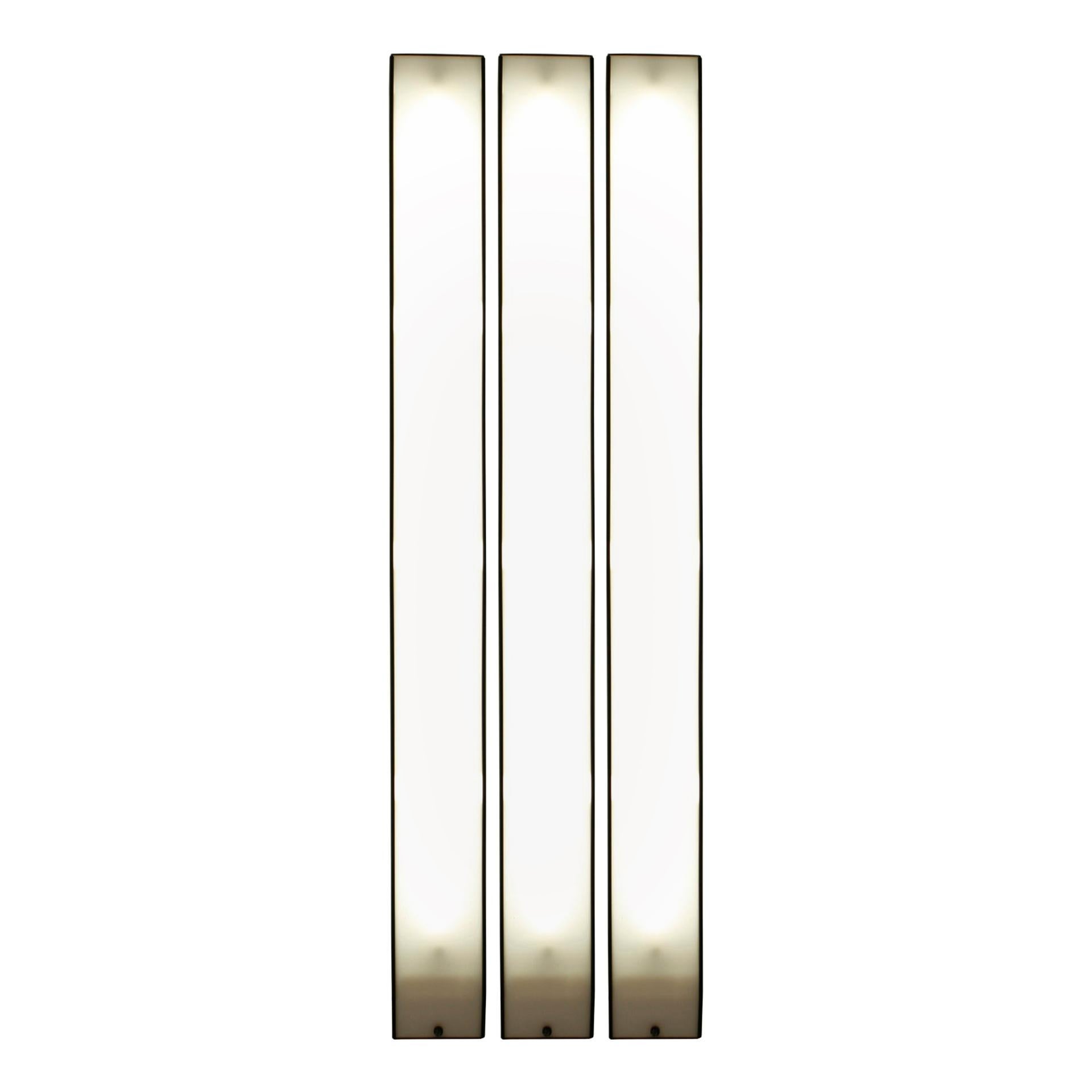Luciano Bertoncini "Gronda" Aplique Modular Vertical Italiano, Década de 1970