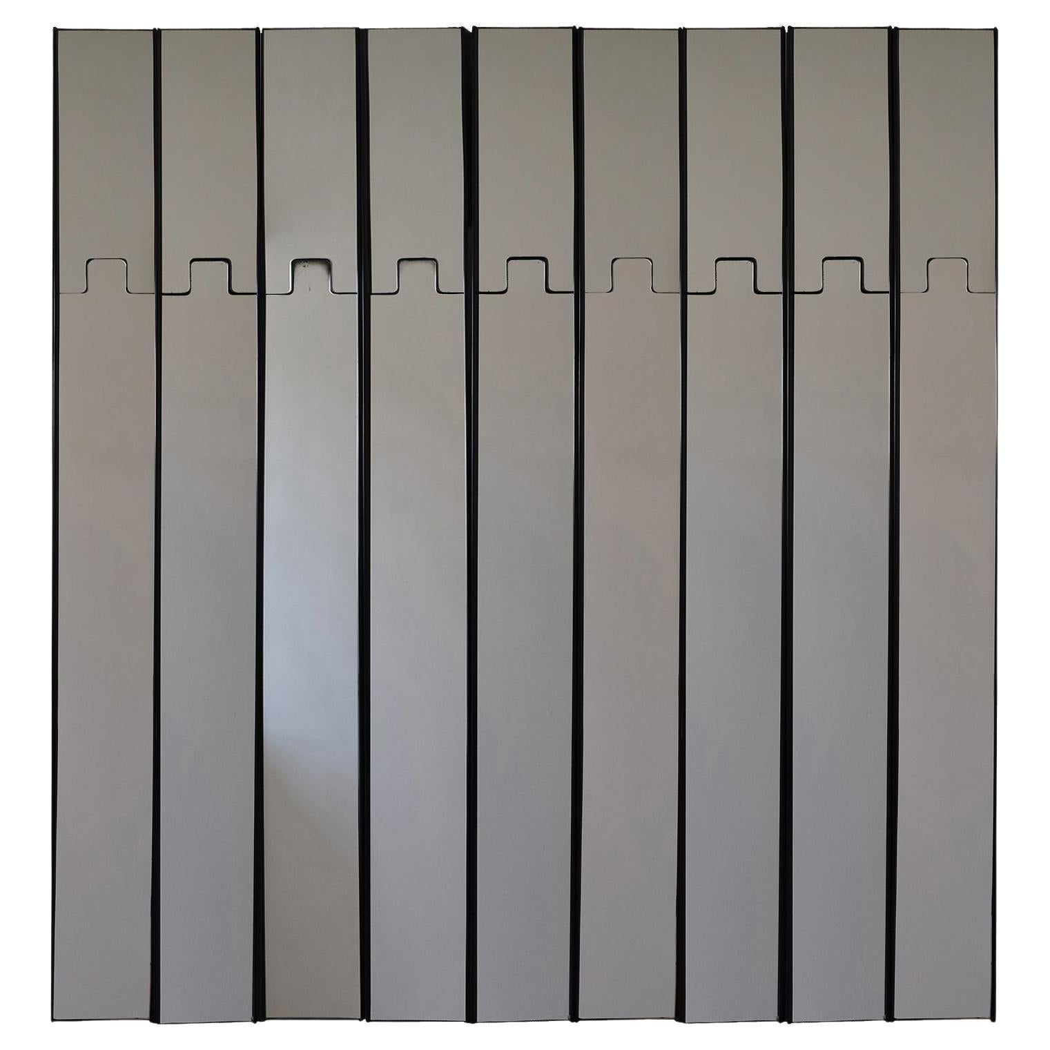 Luciano Bertoncini, Gronda, Nine Wall-Mirrors and Coat-Racks, Elco, 1970s