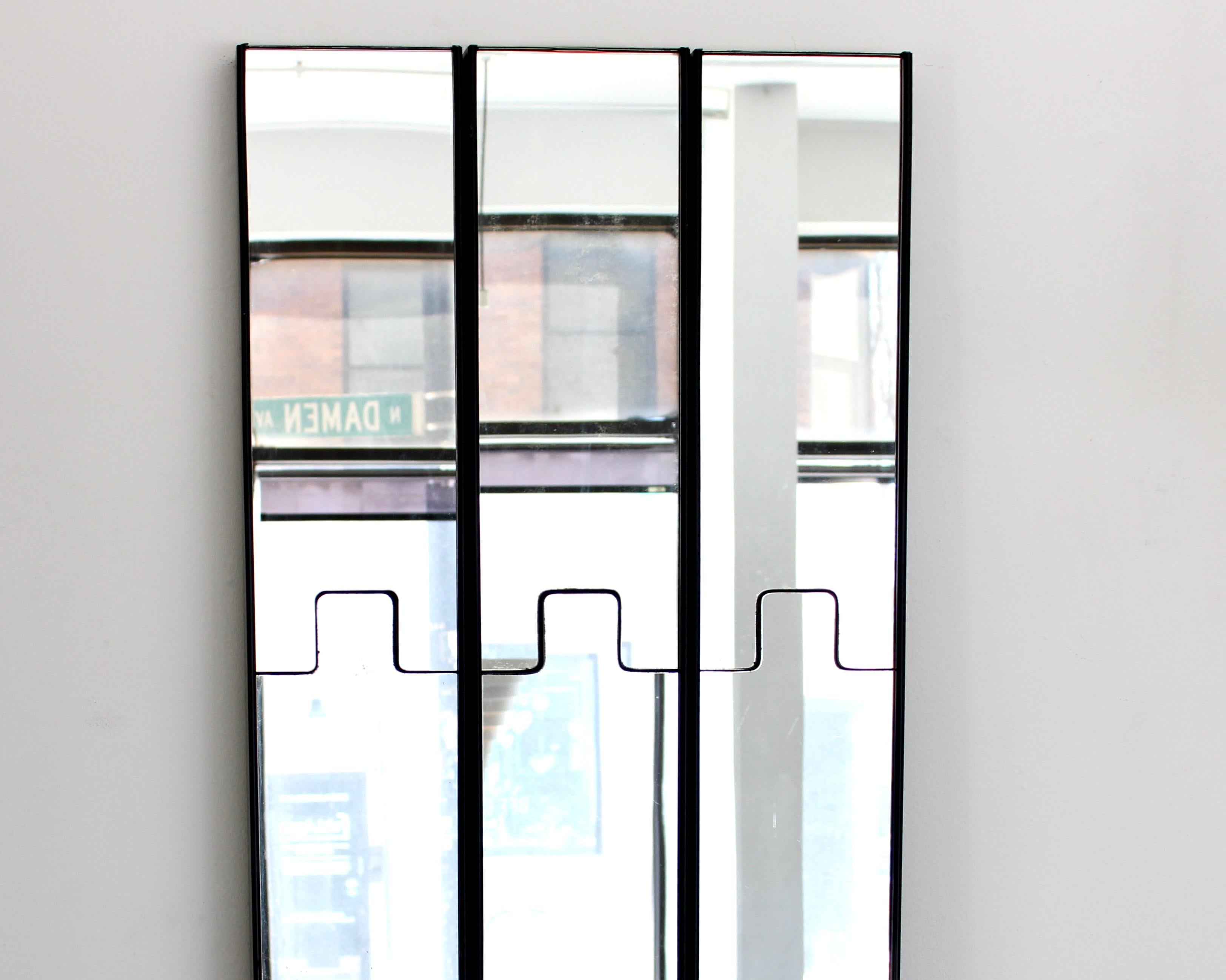 Luciano Bertoncini Gronda Wall Mirrors / Coat Racks for Elco Italy c1970 In Good Condition For Sale In Chicago, IL