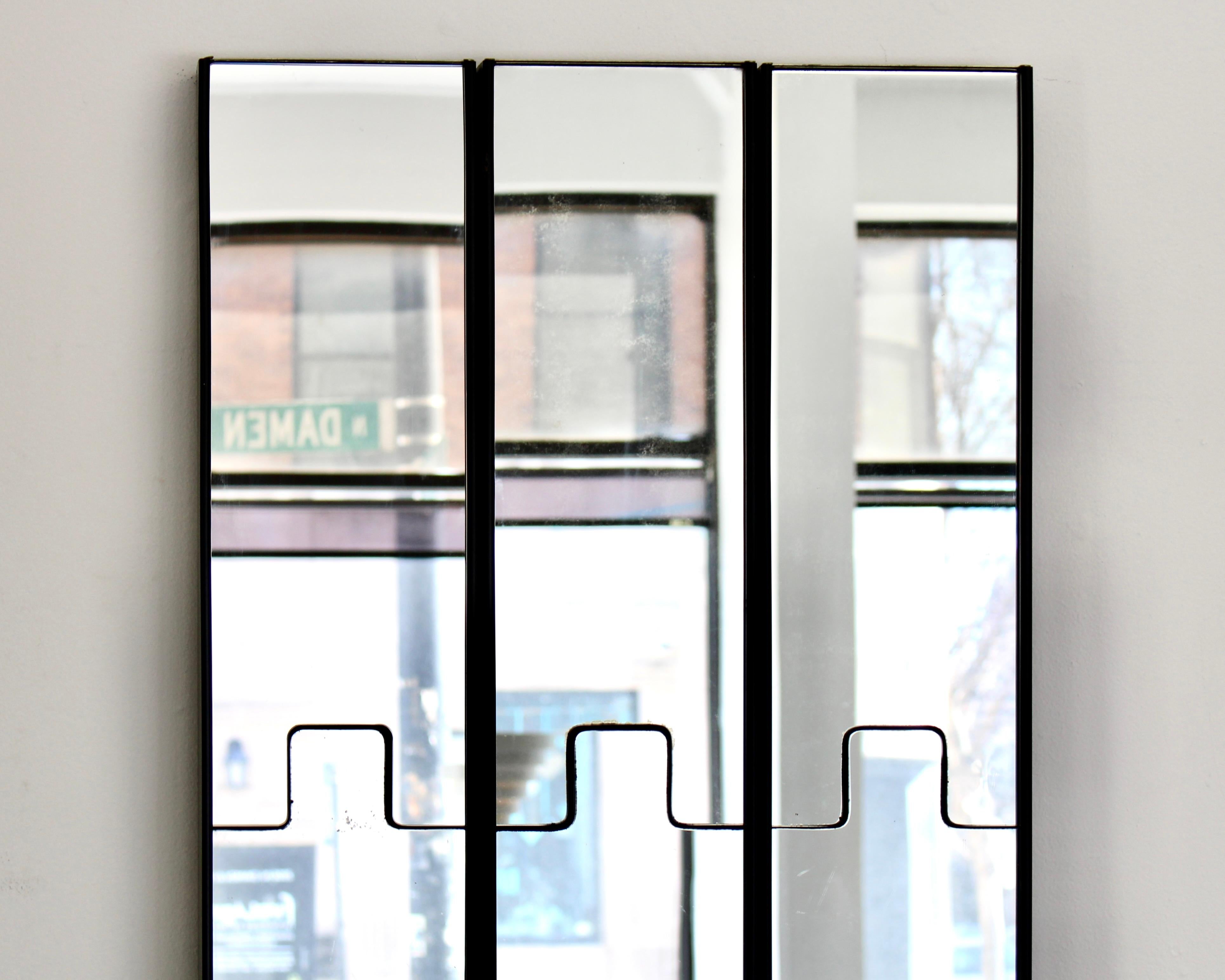 Late 20th Century Luciano Bertoncini Gronda Wall Mirrors / Coat Racks for Elco Italy c1970 For Sale