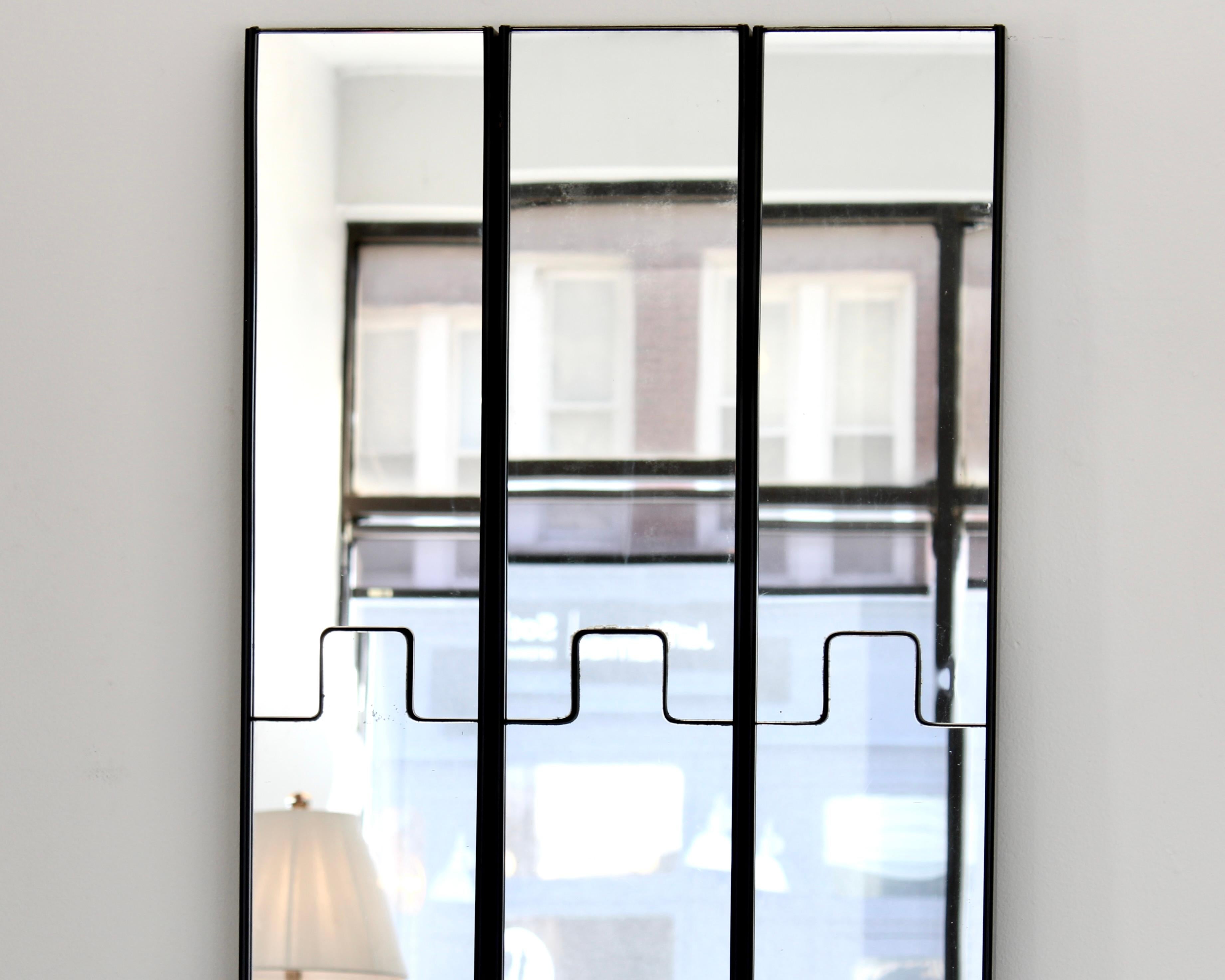 Luciano Bertoncini Gronda Wall Mirrors / Coat Racks for Elco Italy c1970 For Sale 1