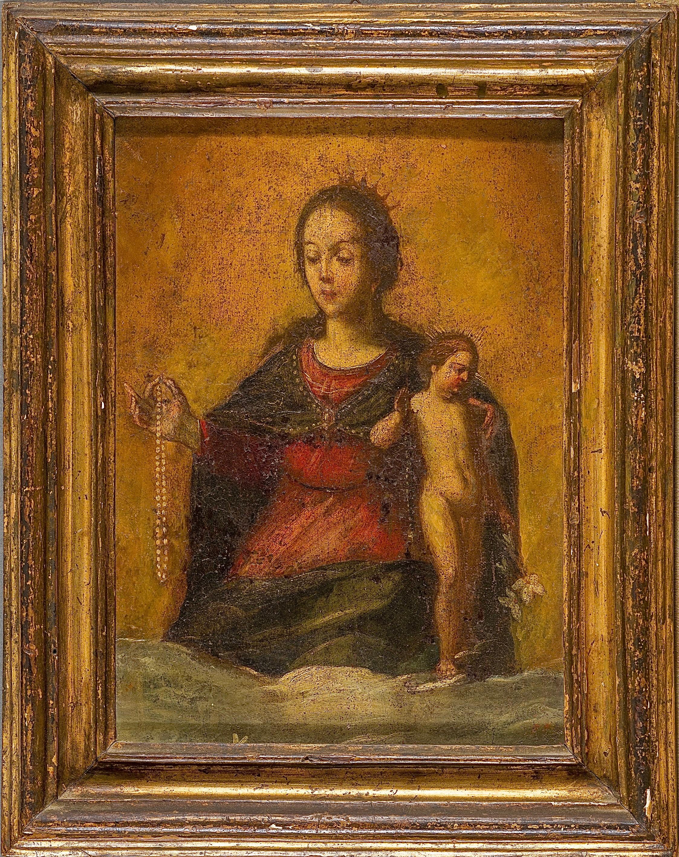 17th Century Italian Religious Painting Credited to Luciano Borzone